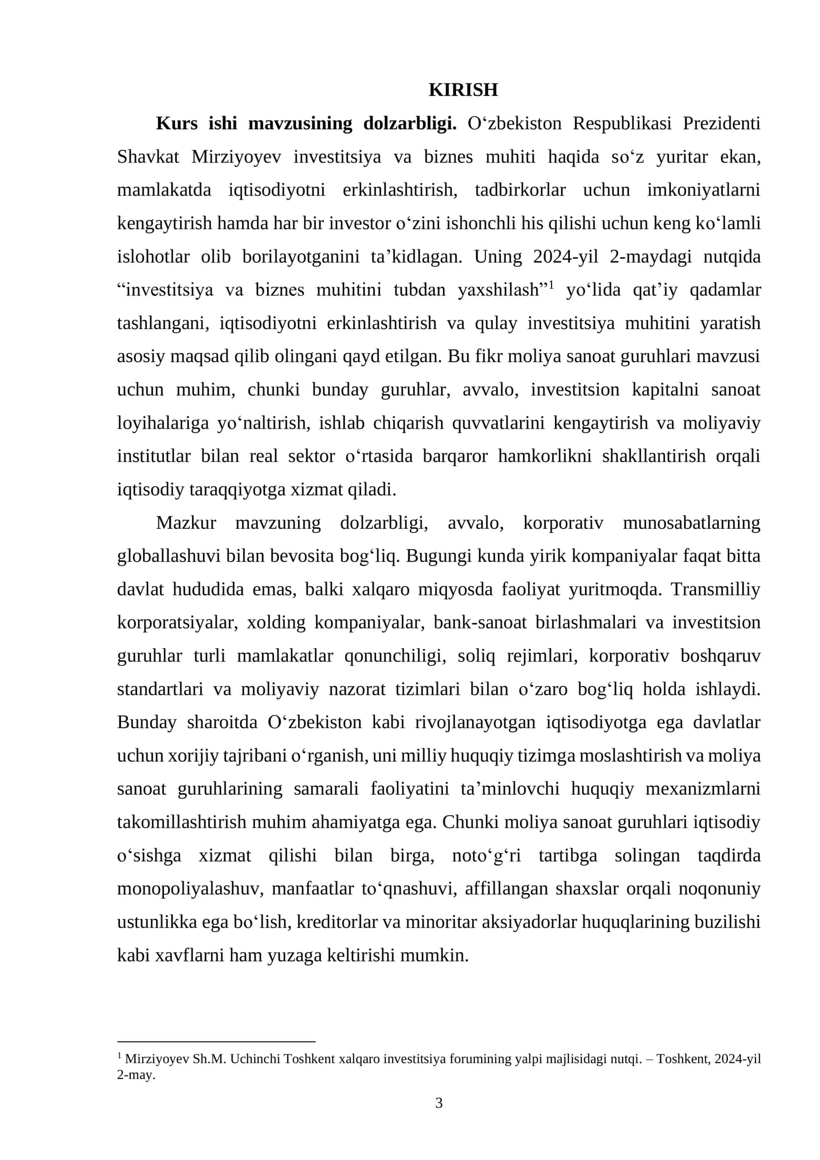 MOLIYA SANOAT GURUHLARINING MILLIY VA XORIJIY QIYOSIY TAHLILI 3