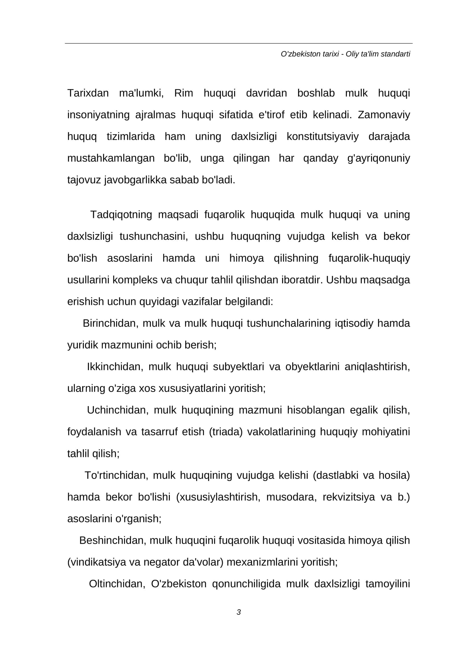 Fuqarolik huquqida mulk huquqi va uning daxlsizligi 3
