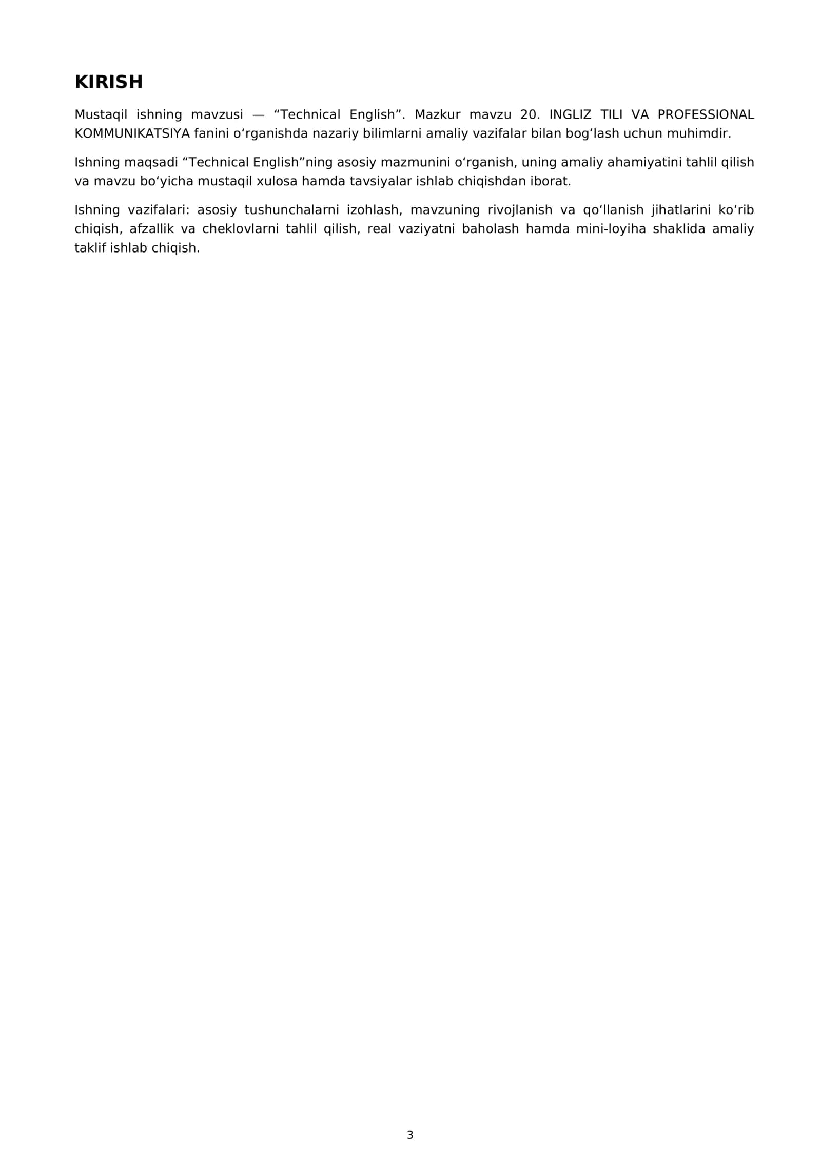 Technical English 3