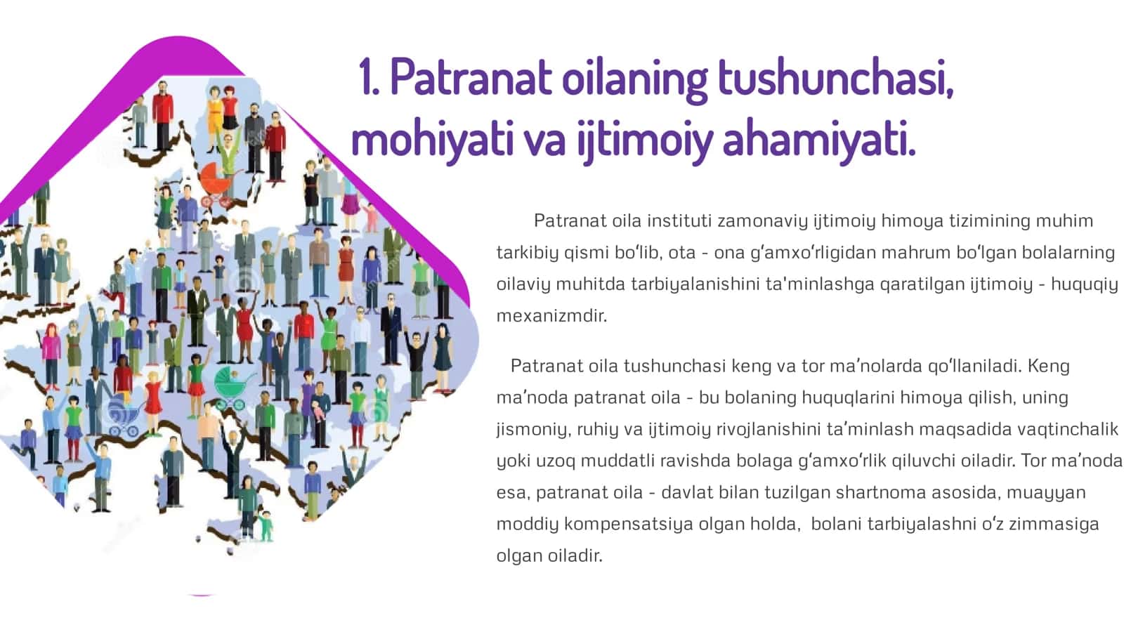 Patranat oilaga joylashtirish tartibi va uning ahamiyati. 3