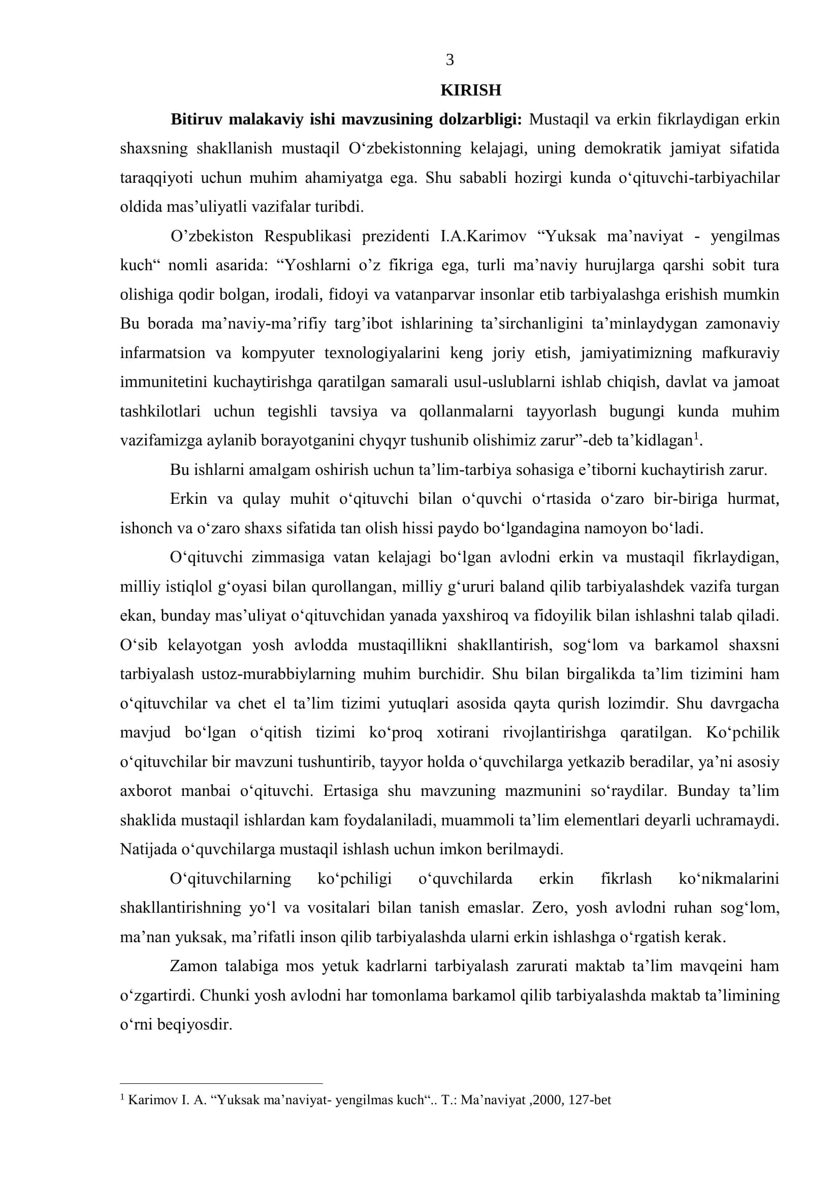 O‘quvchilarda erkin fikrlashni shakllantirishda interfaol usullarning ahamiyati 3