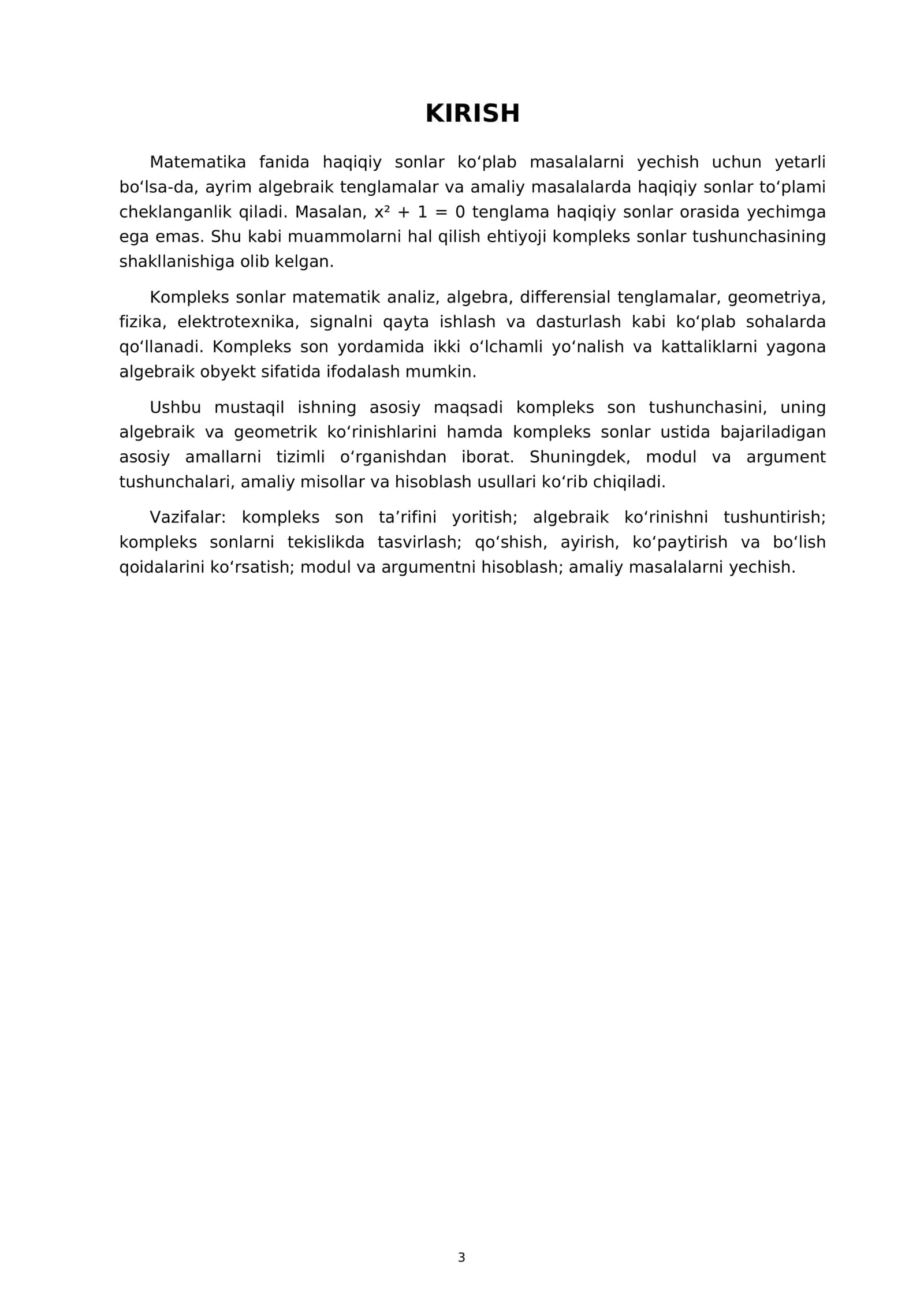 Kompleks sonlar va ular ustida amallar 3