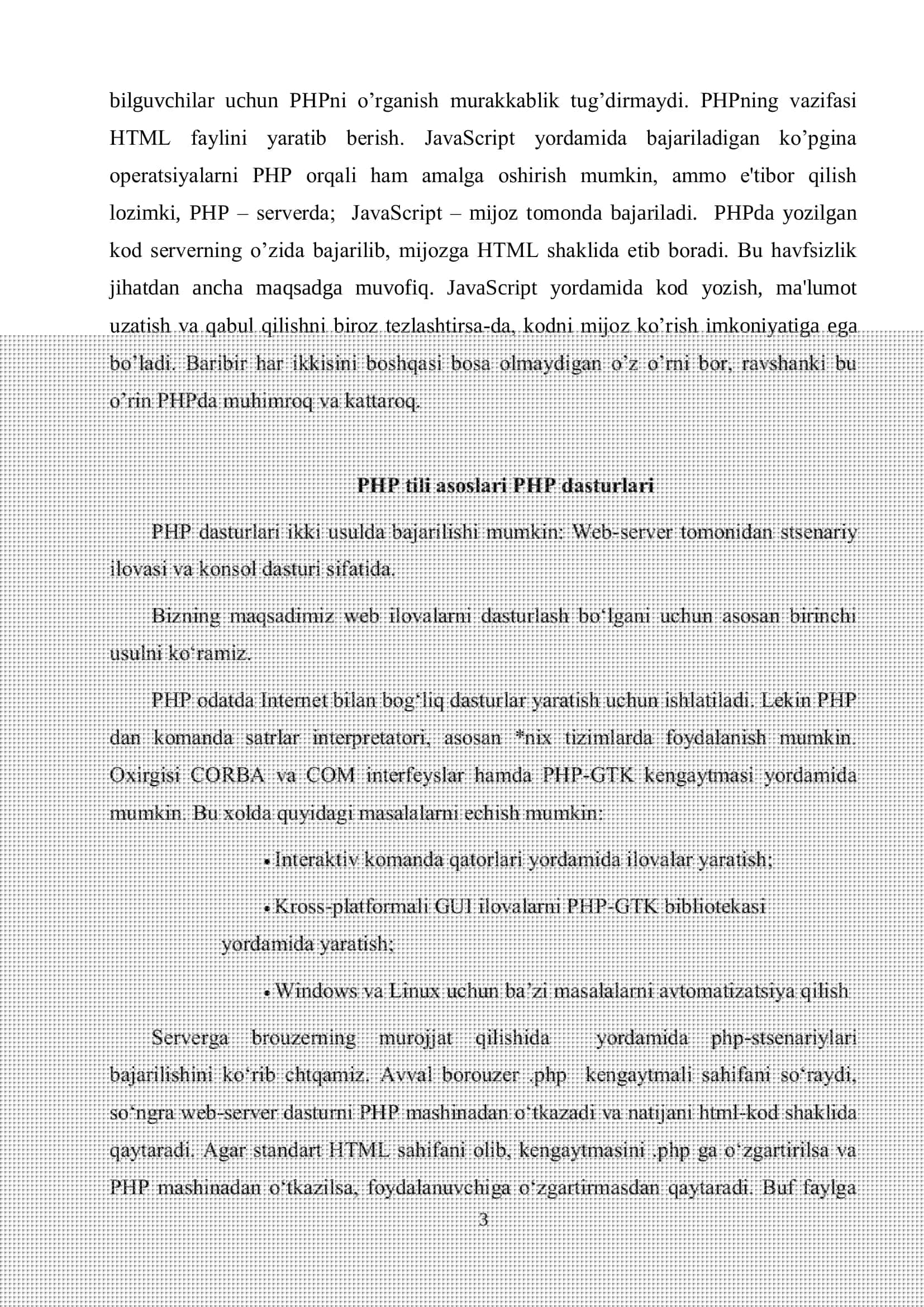 PHPda fayllar, session va cookie bilan ishlash 3