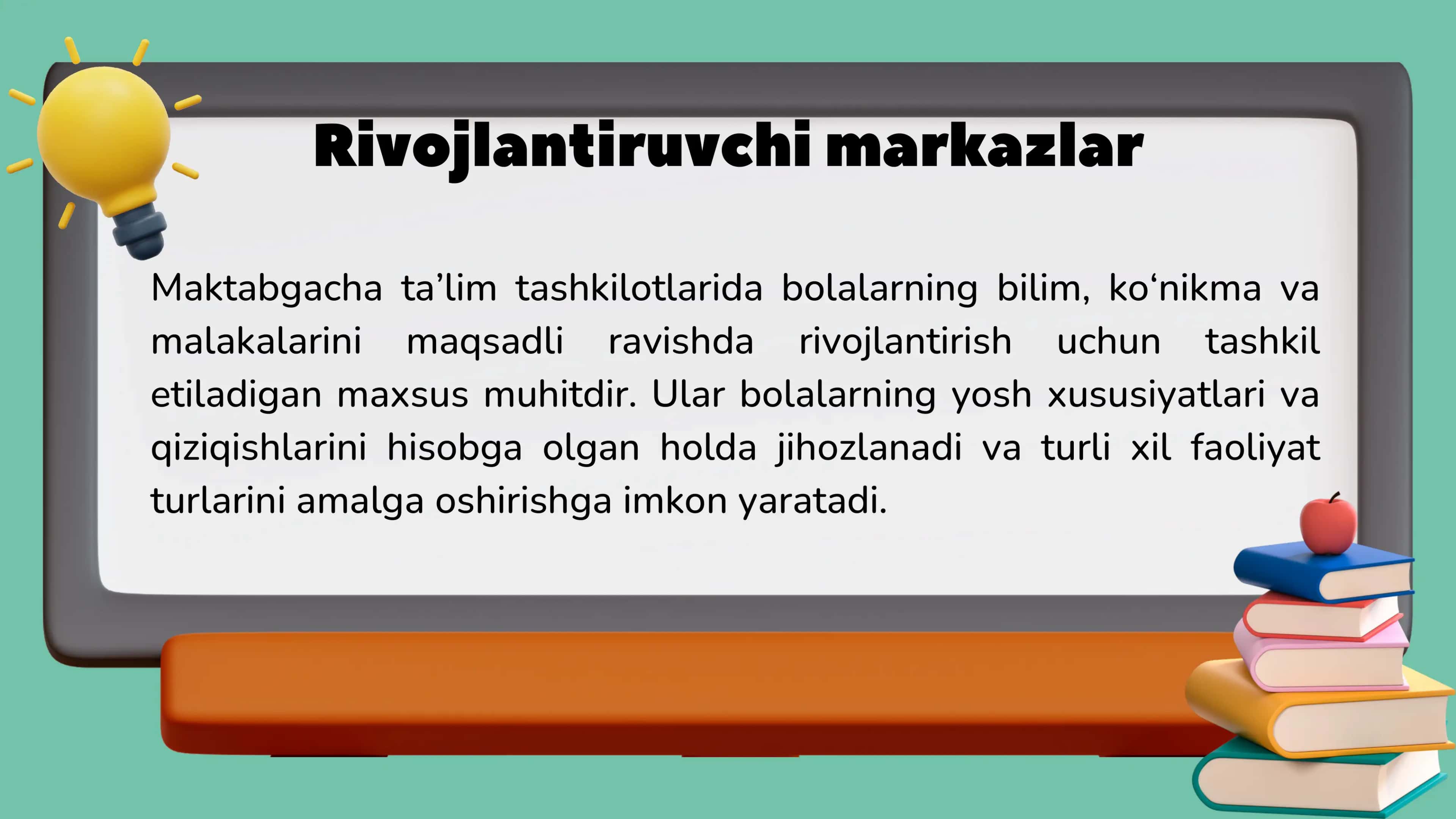 Rivojlantiruvchi markazlar va ta’limiy faoliyatining bog‘liqligi 3