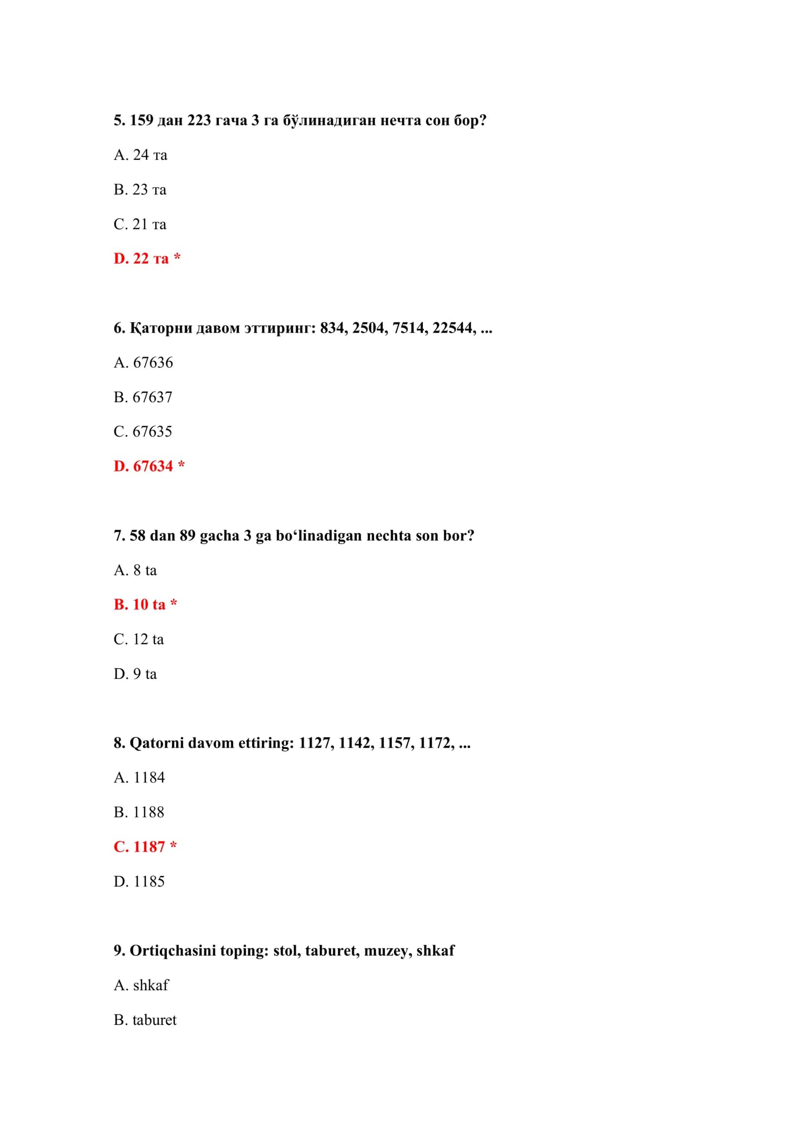 BOJXONA REJIMLARI TEST SAVOLLARI 3