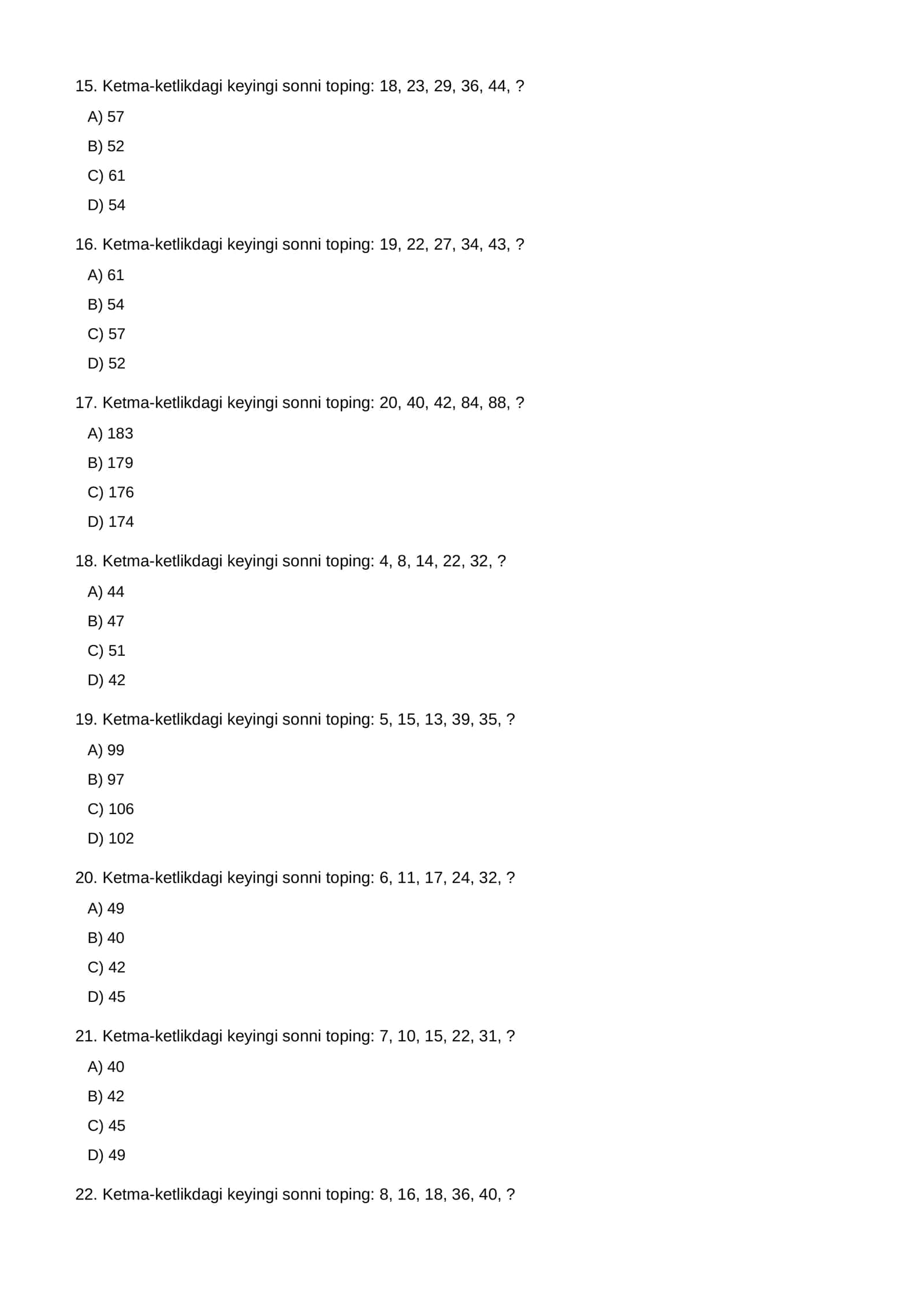 Agros IQ Test — 500 ta mantiqiy test va javoblar 3