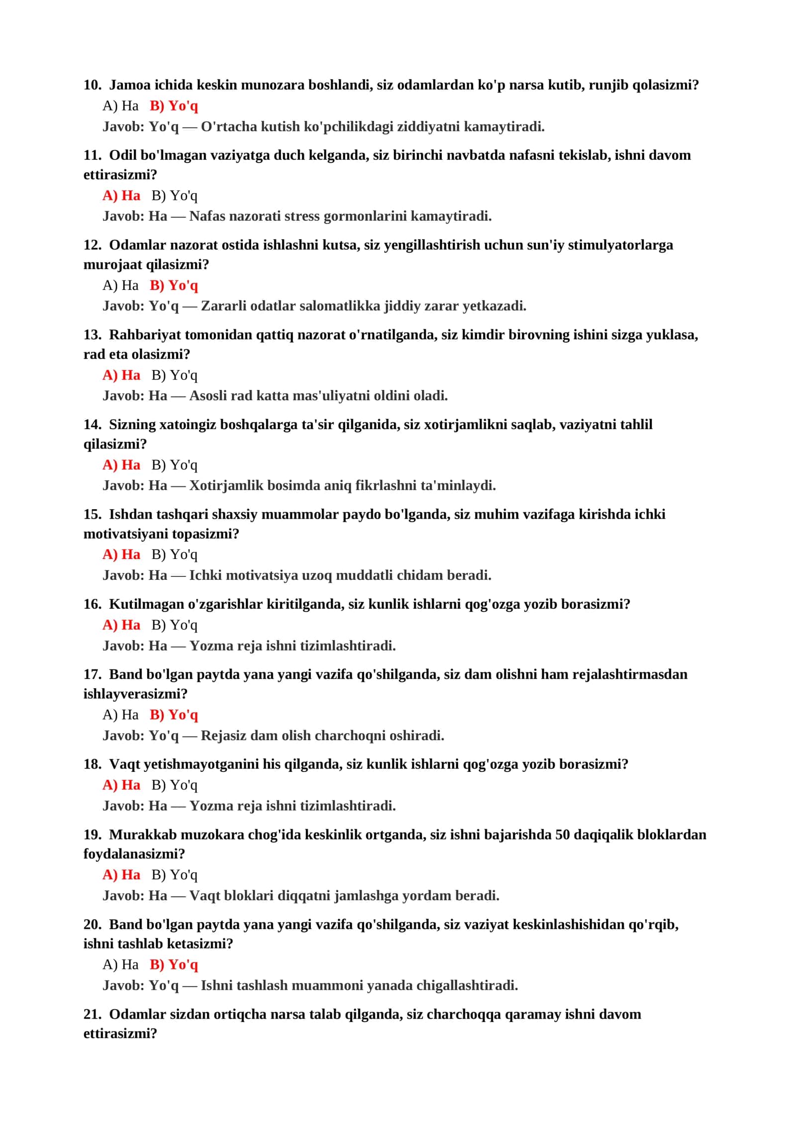 PSIXOLOGIYA FANIDAN TEST SAVOLLARI VA JAVOBLARI 3