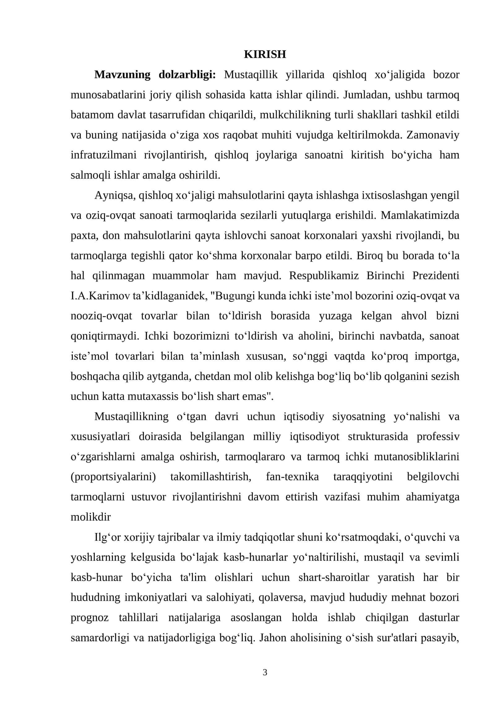 KURS ISHI "SANOAT IQTISODIYOTI" 3