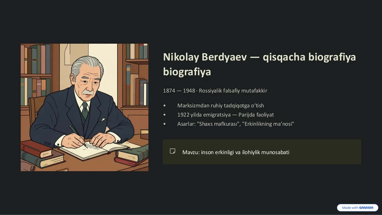 Din va hurfikrlilik: Berdyaev va G‘azzoliy taʼsiri 3