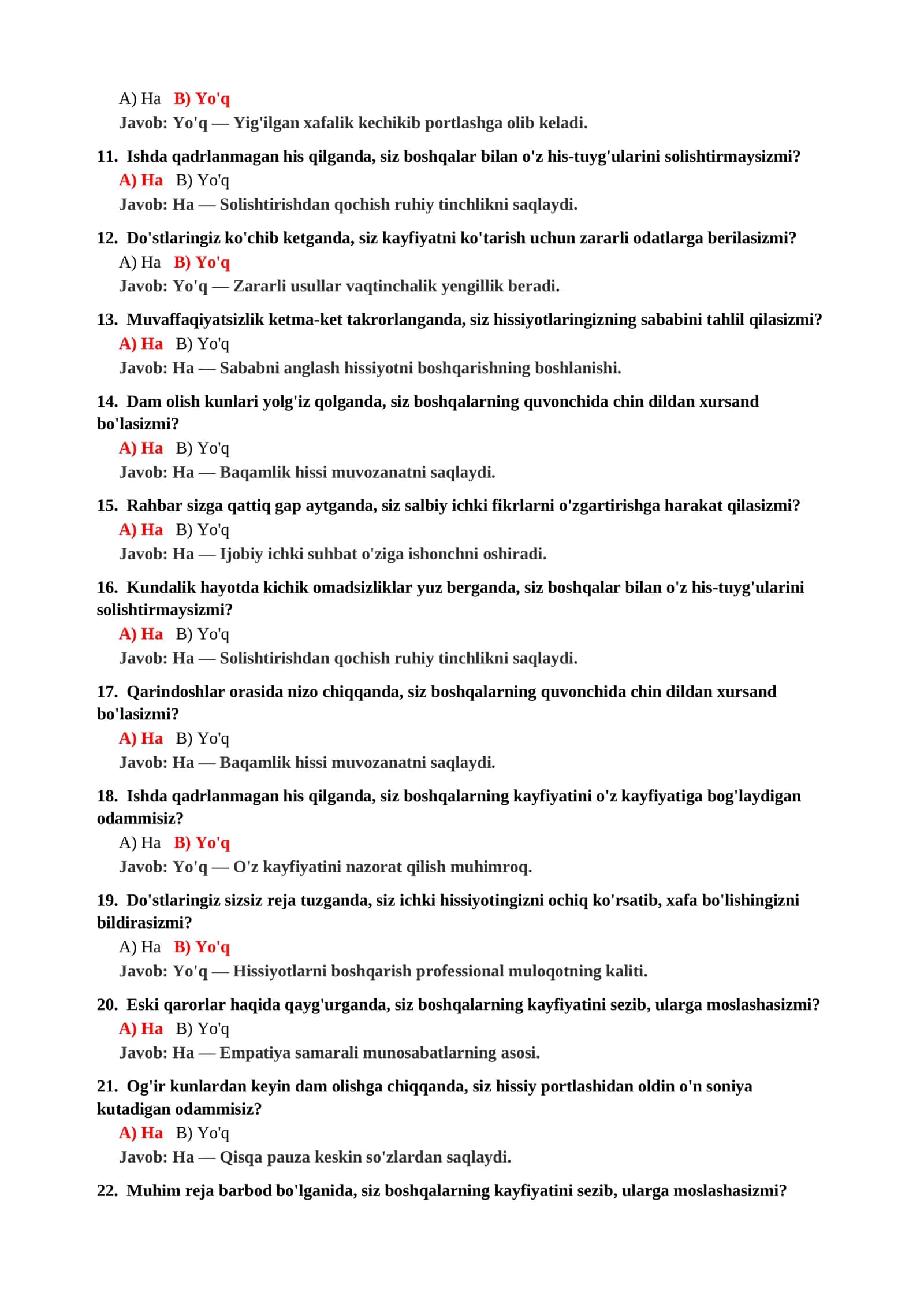 SHAXSLARARO MUNOSABATLAR PSIXOLOGIYASI TESTLARI 3