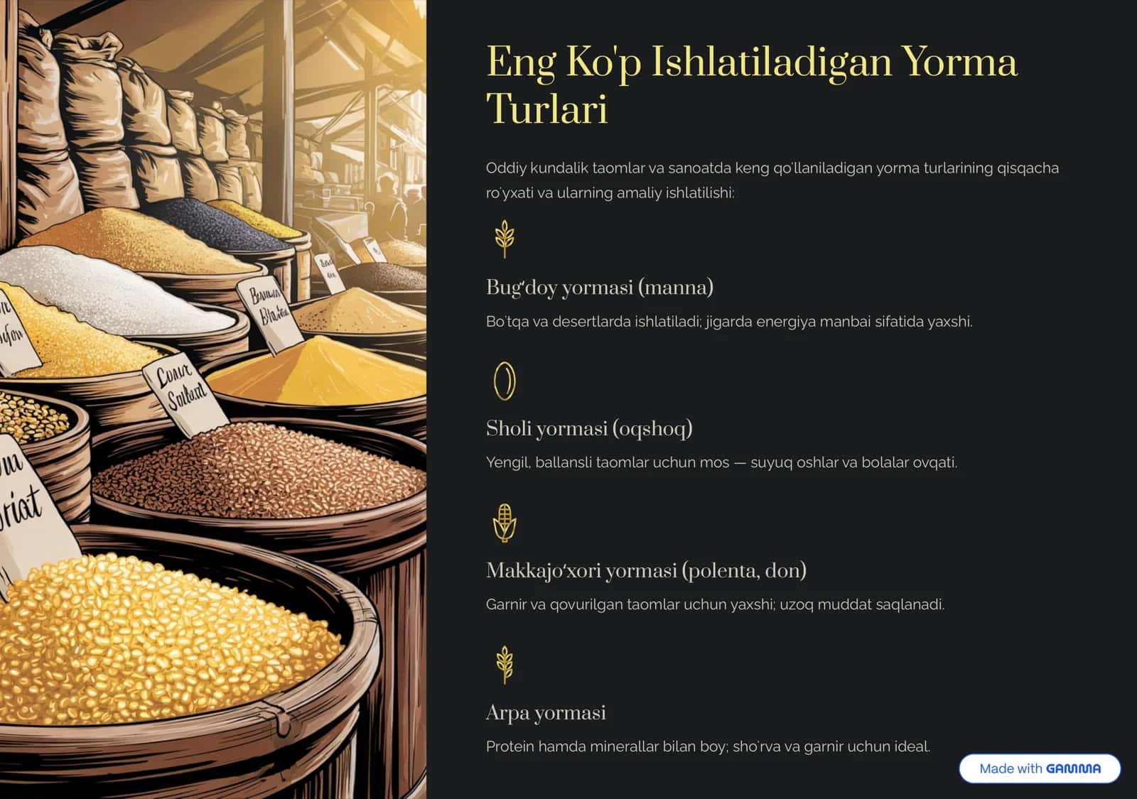 Yormaning Ozuqaviy Qiymati va Sog'liq uchun Foydalari 3
