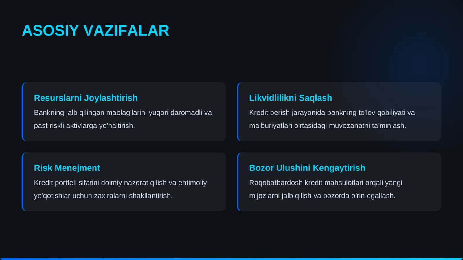 Bank kredit siyosati mexanizmi 3