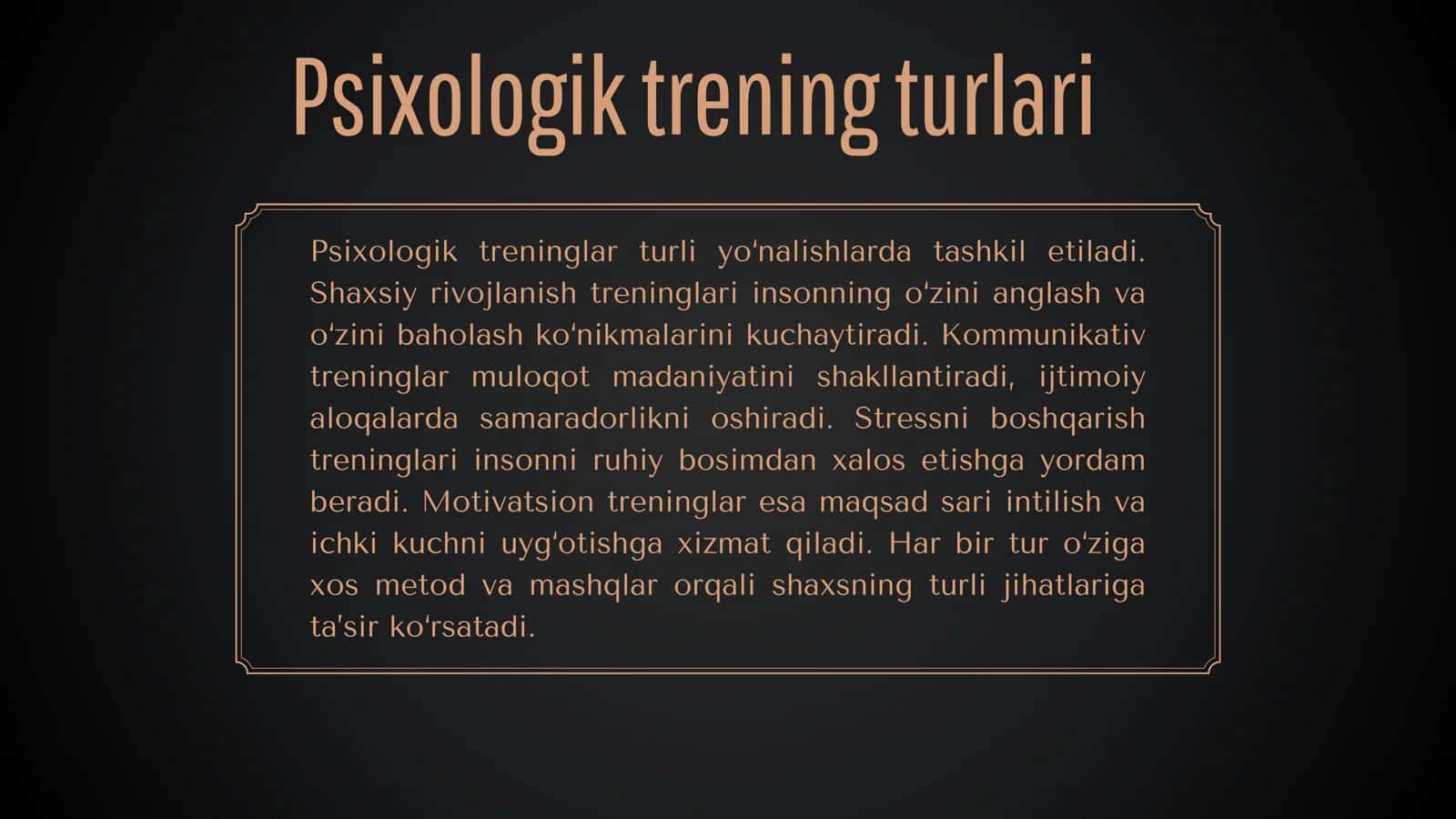 Psixologik treninglar ta'siri 3