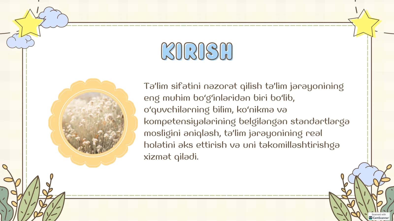 TALIM SIFATINI NAZORAT QILISH VA UNING TURLARI 3
