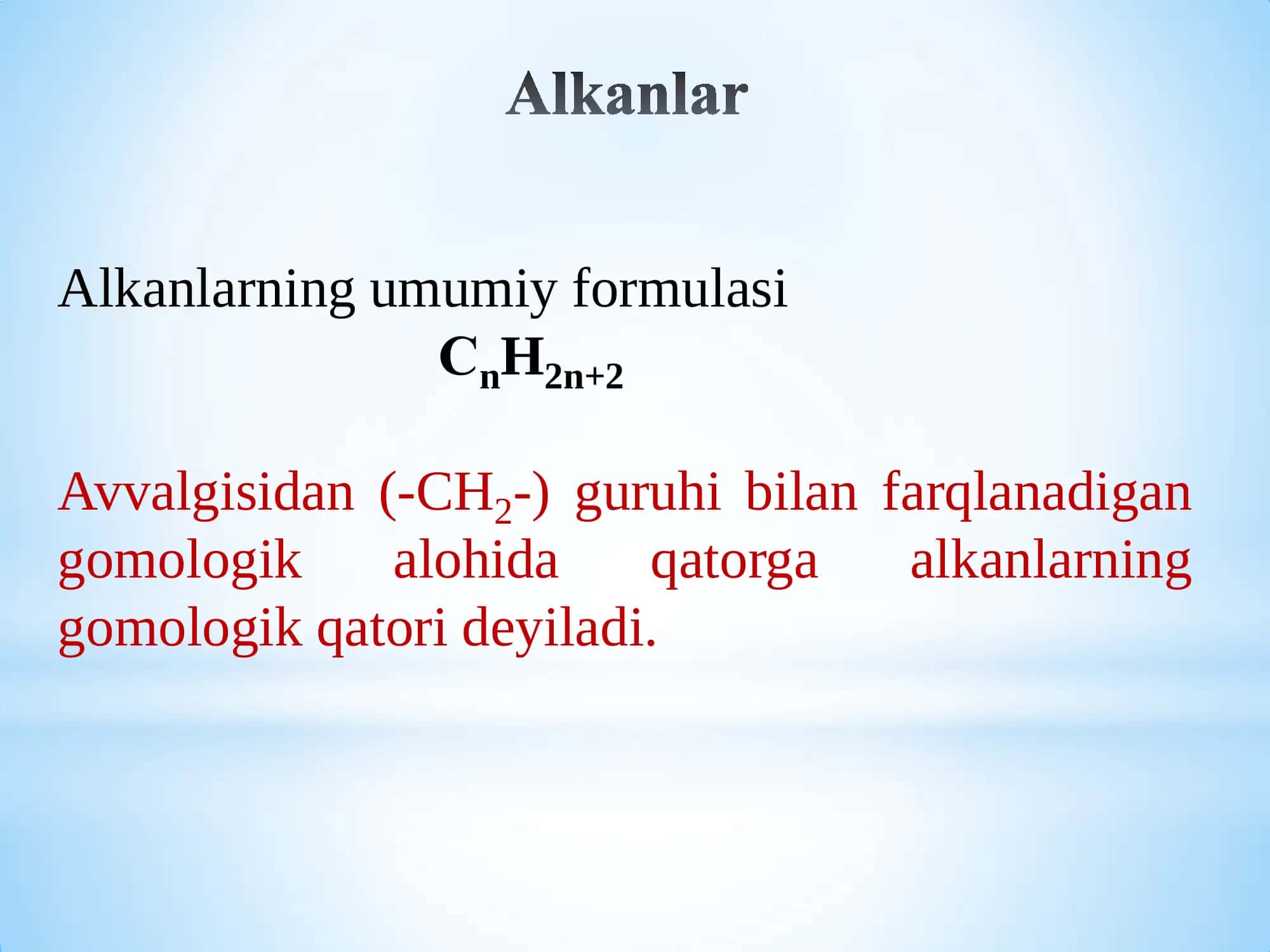 12-Amaliy mashg‘ulot. Uglevodorodlarning tuzilishi, tasnifi va nomenklaturasi. Alkanlar, alkenlar. Uglevodorodlarning tuzilishi, tasnifi va nomenklaturasi. alkinlar va alkadienlar. 3