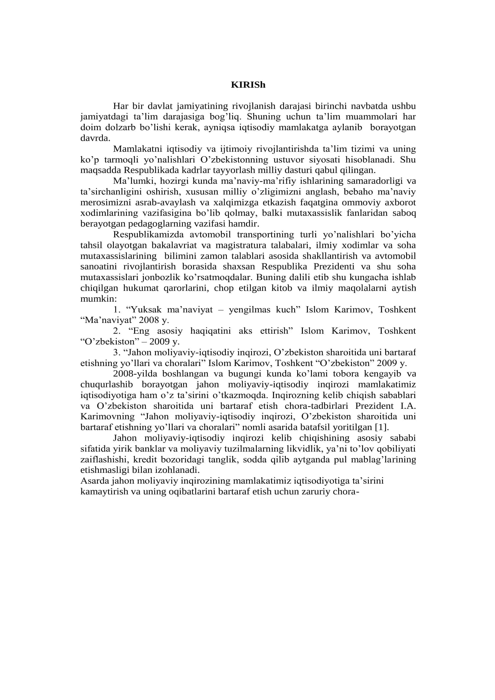 Mavzu: ATXKS larini Texnologik Hisobi 3
