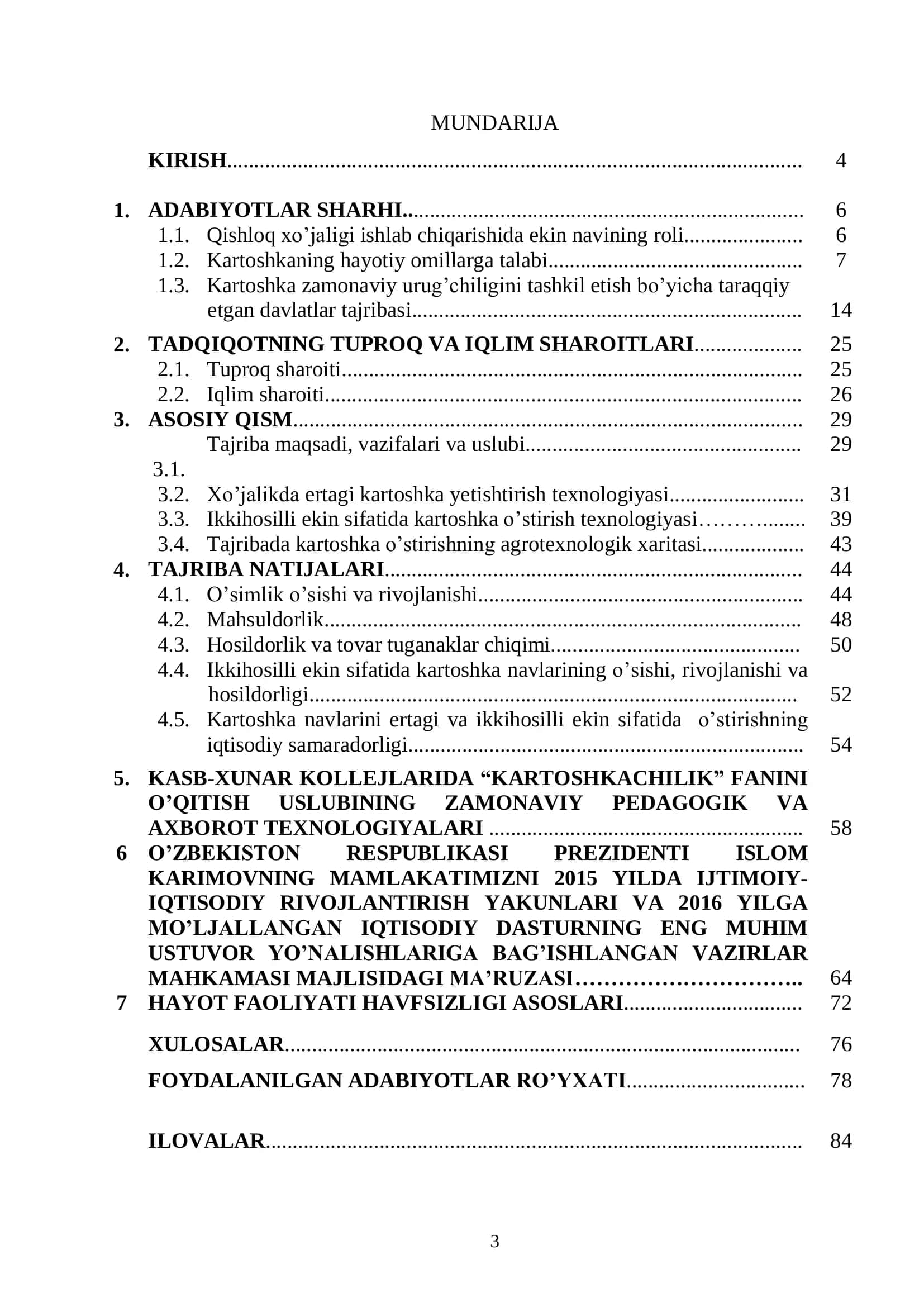 Kartoshkaning Belgiyadan keltirilgan navlarini ertagi va ikkihosilli ekinlar sifatida o’rganish 3