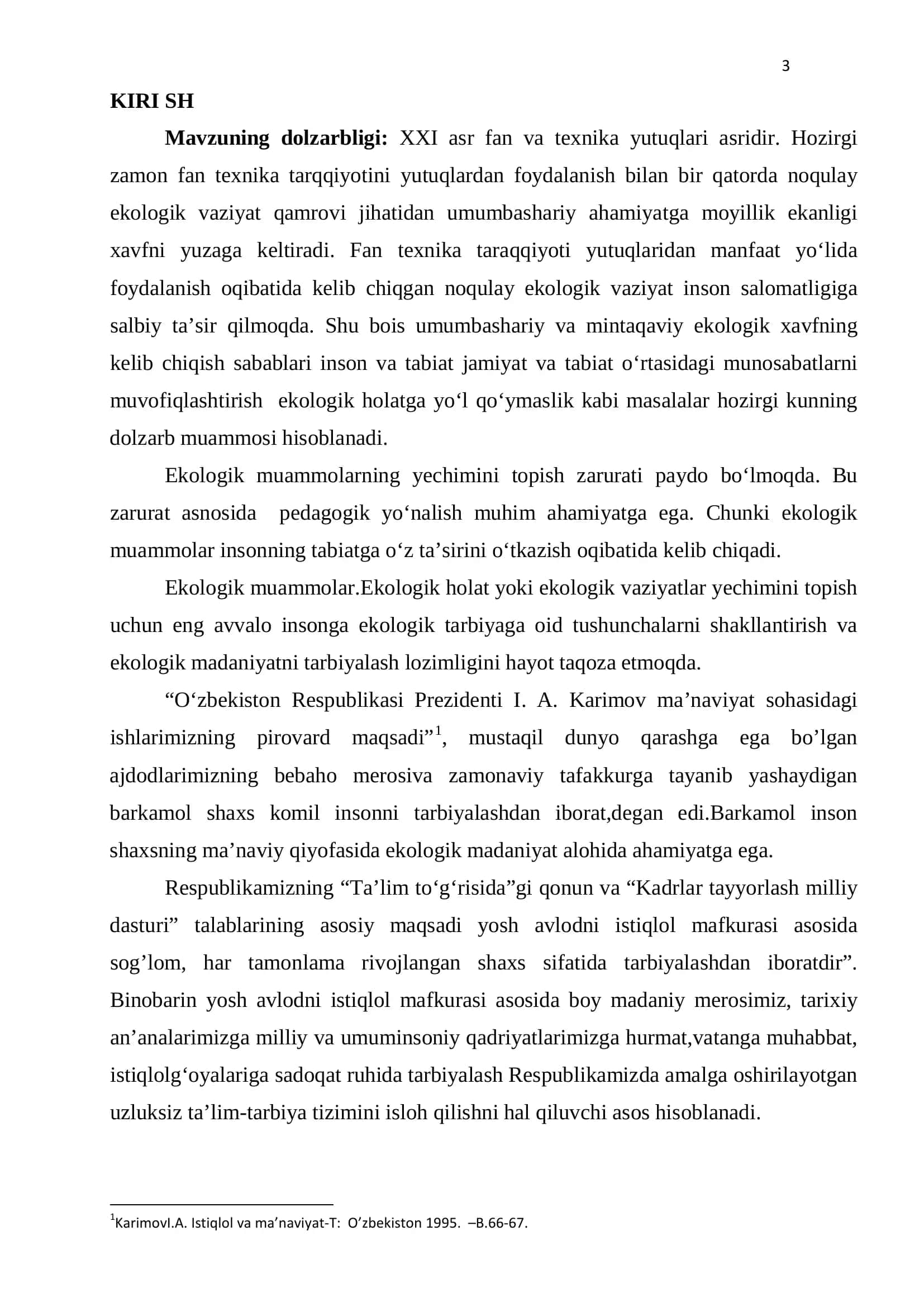 Sinfdan tashqari ishlar jarayonida o‘quvchilarda ekologik madaniyatni shakllantirishning pedagogik shart-sharoitlari 3
