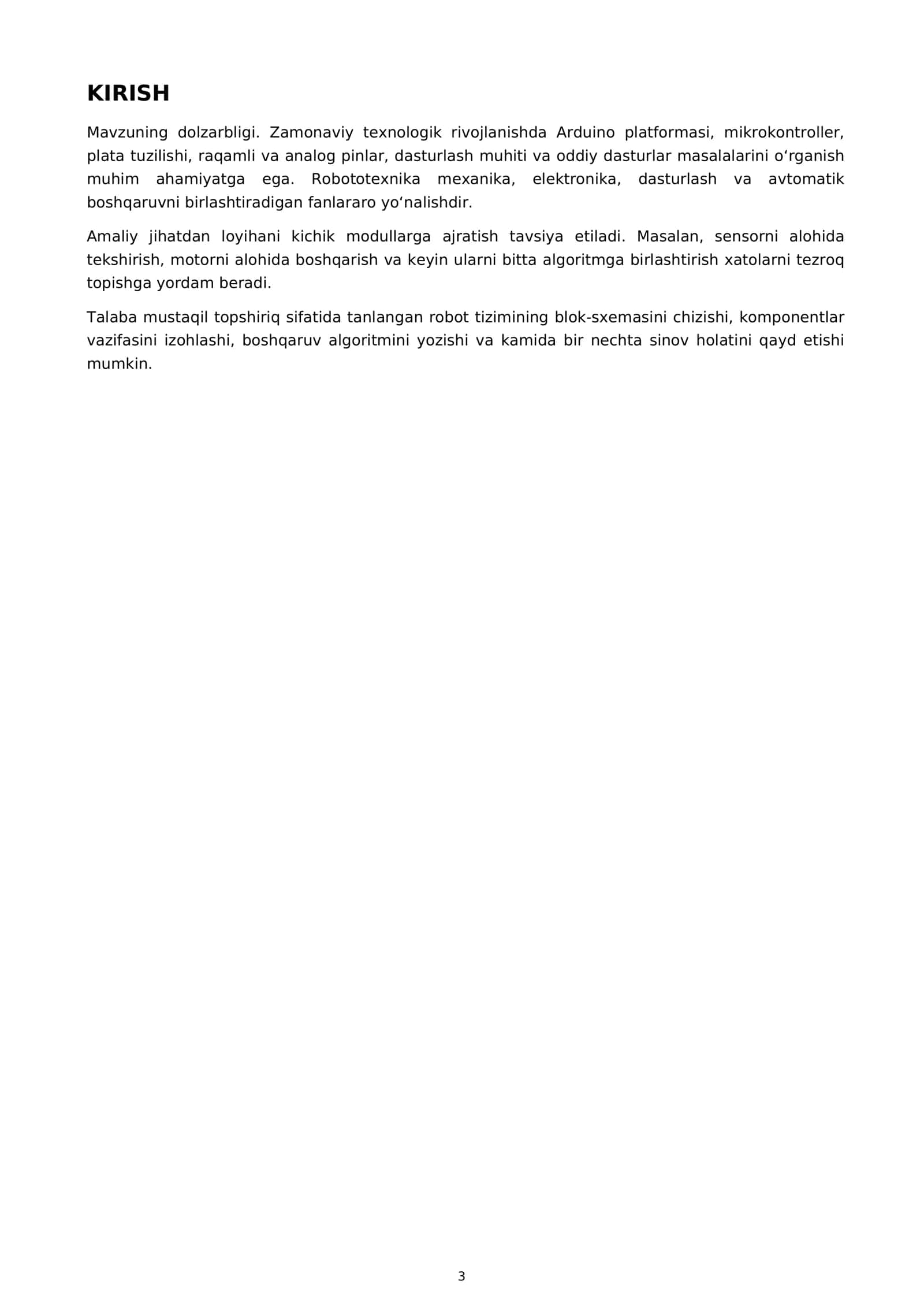 ARDUINO ASOSLARI 3