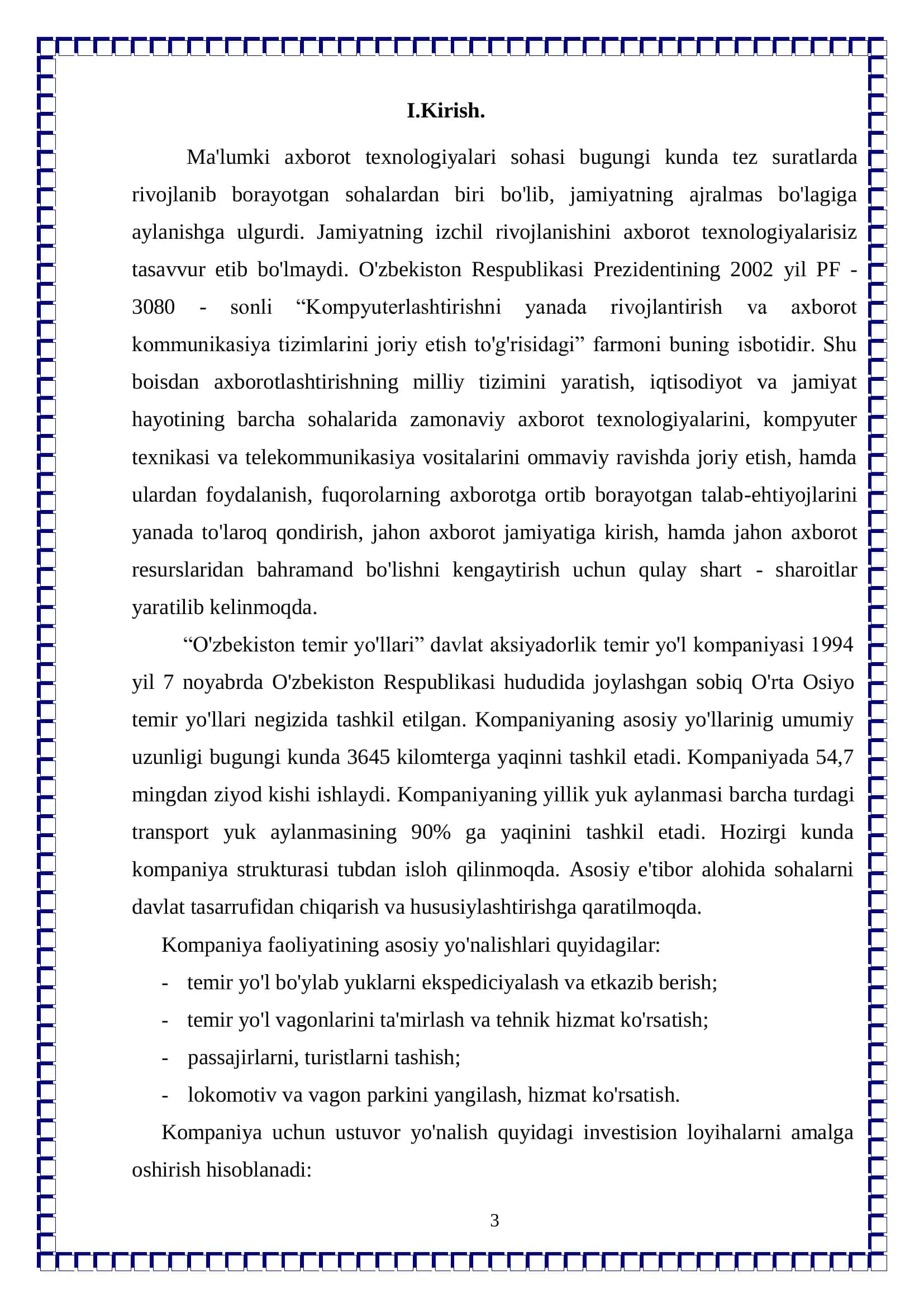 N tartibli chiziqli algebraic tenglamalar sisremasini(Chats) yechimini topish dasturini tuzish 3