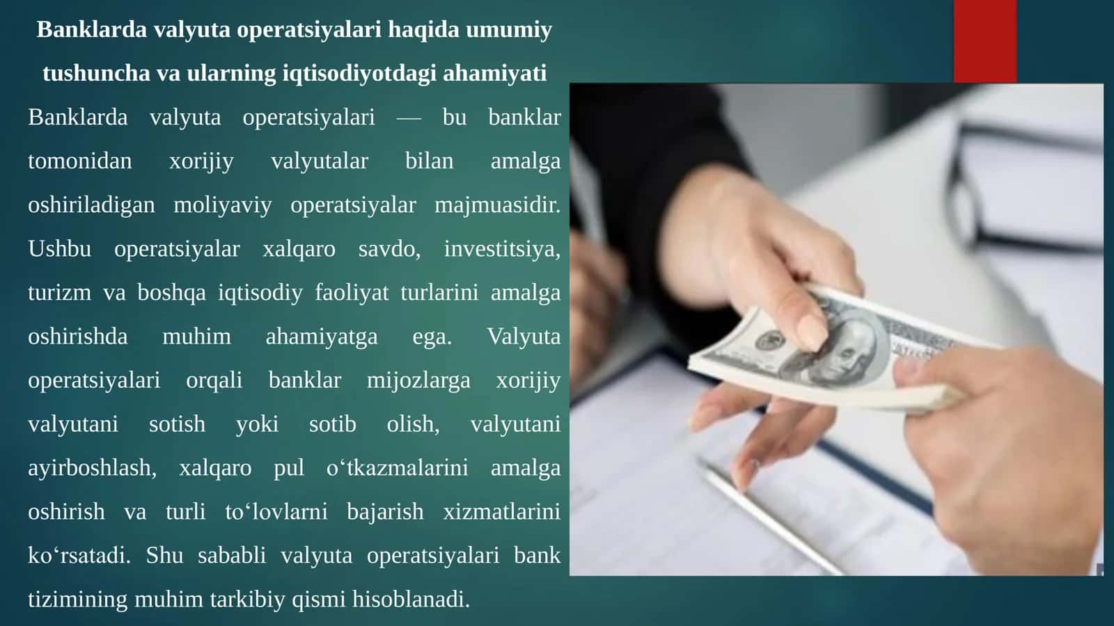 BANKLARDA VALYUTA OPERATSIYALARI AUDITI 3