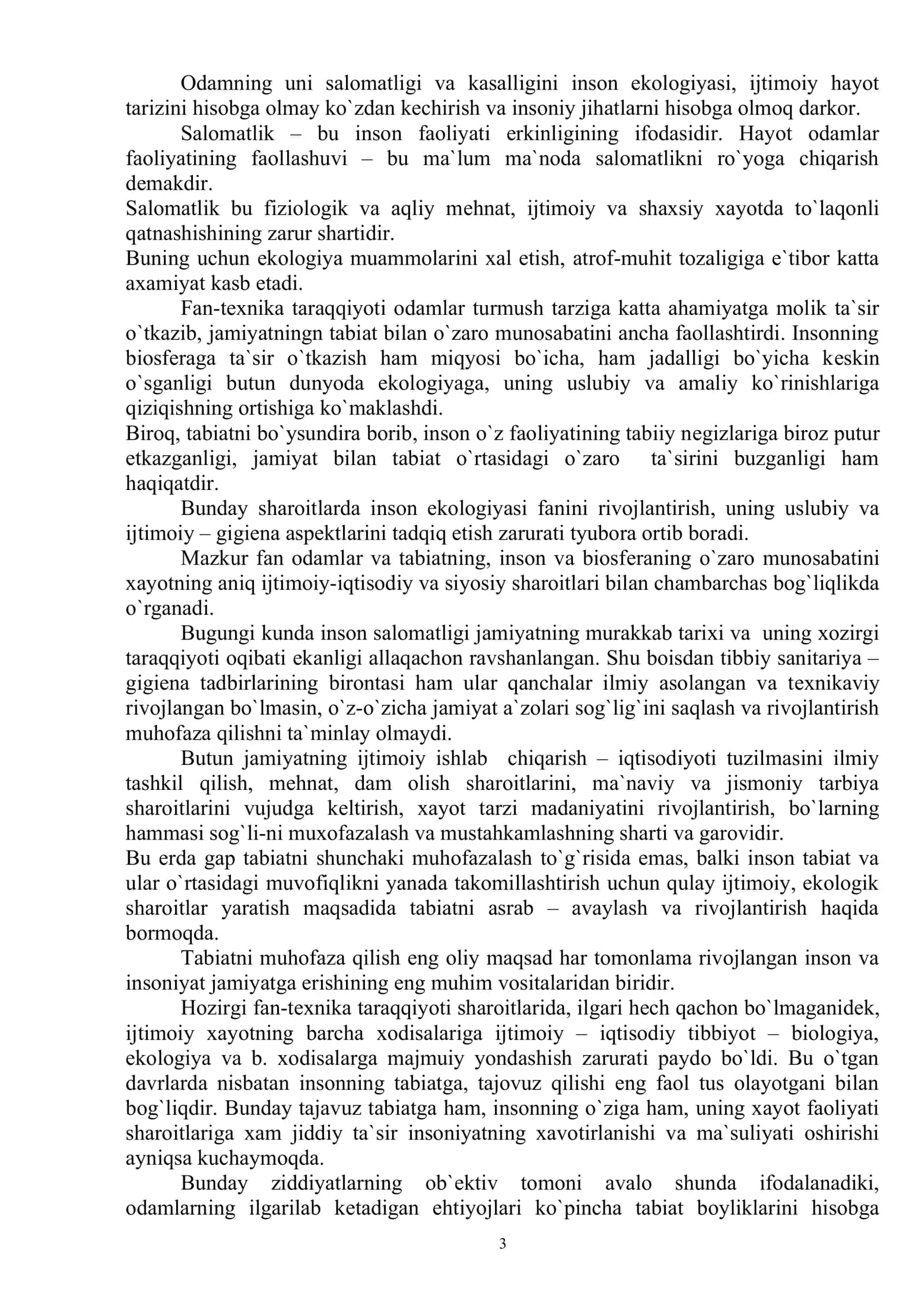 MARKAZIY OSIYONING GЕOGRAFIK JOYLANISHI. IQLIM VA TUPROQ SHAROITLARI. TIRIK ORGANIZMLARNING USHBU SHAROITLARGA MOSLANISHI 3