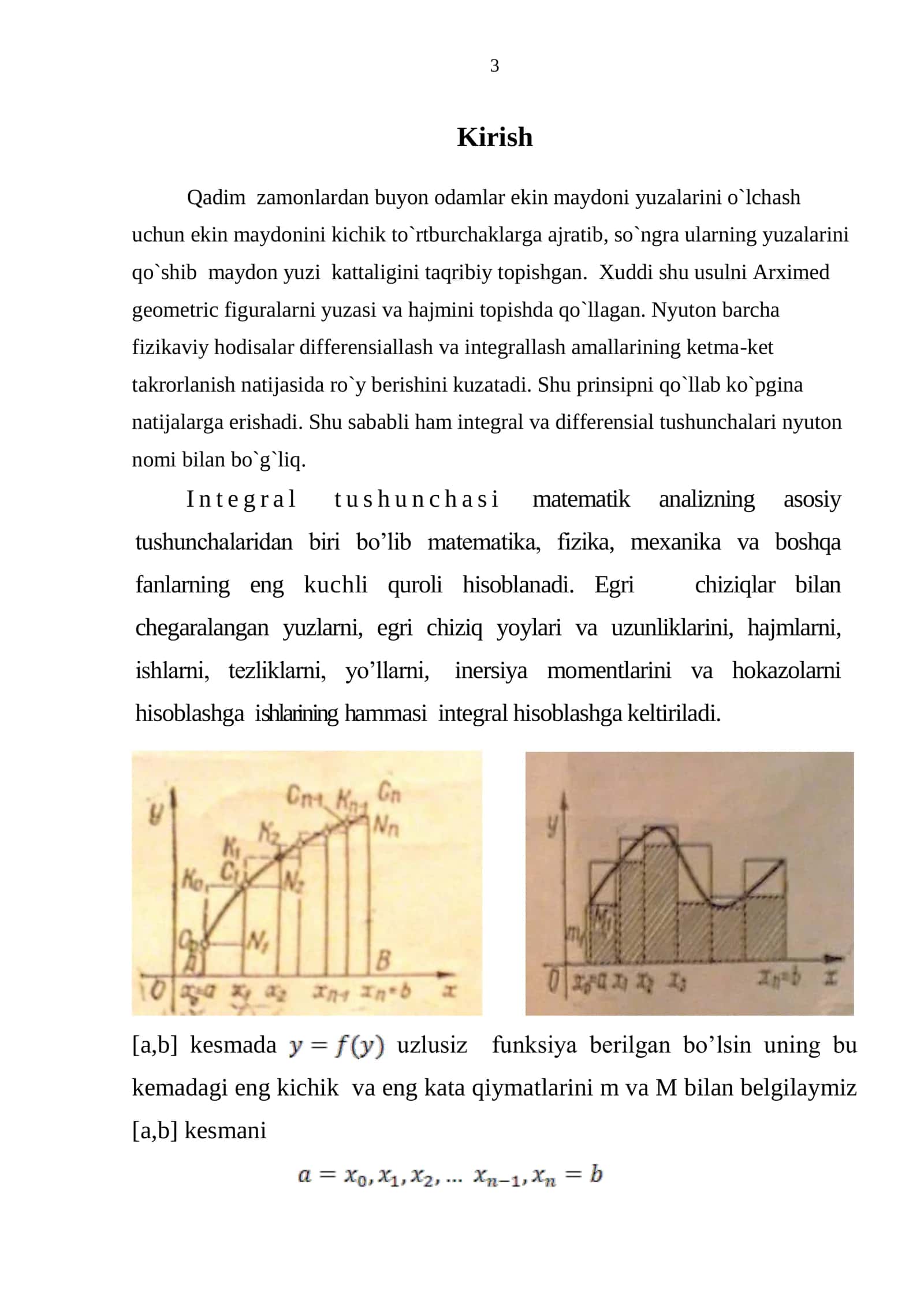 Aniq integralni taqribiy  hisoblash va uning tadbiqlari 3