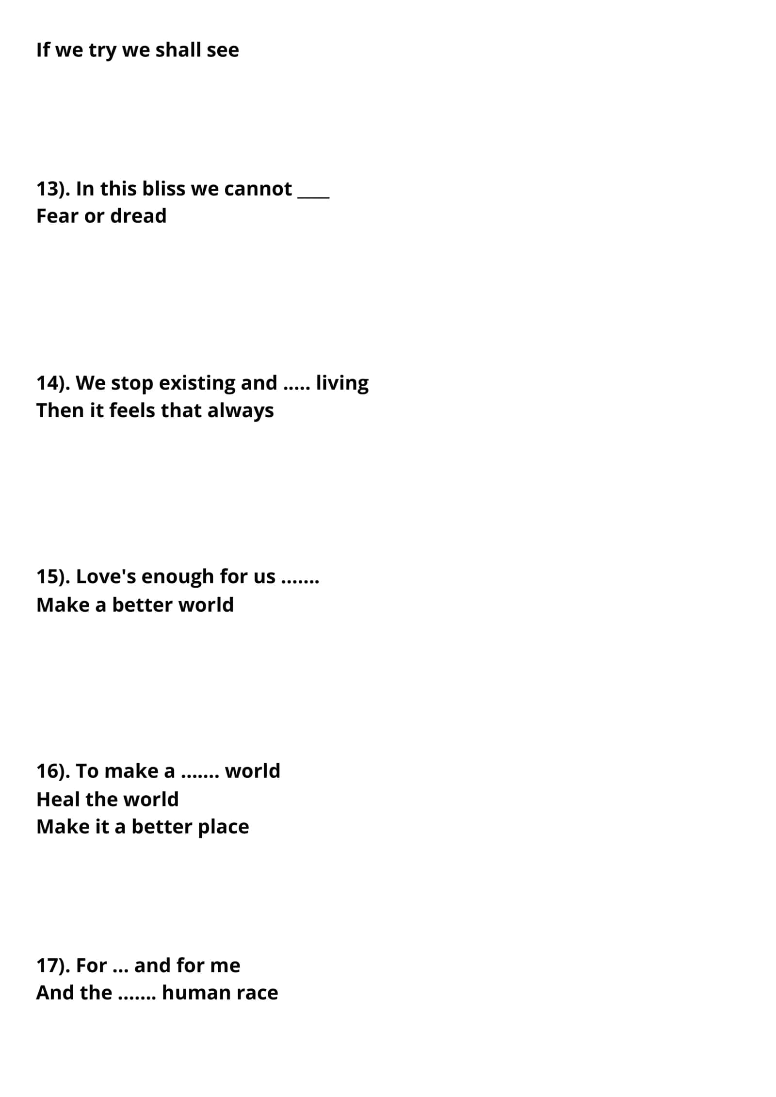 Inglizcha musiqa topshirig'i "Heal the World" 3