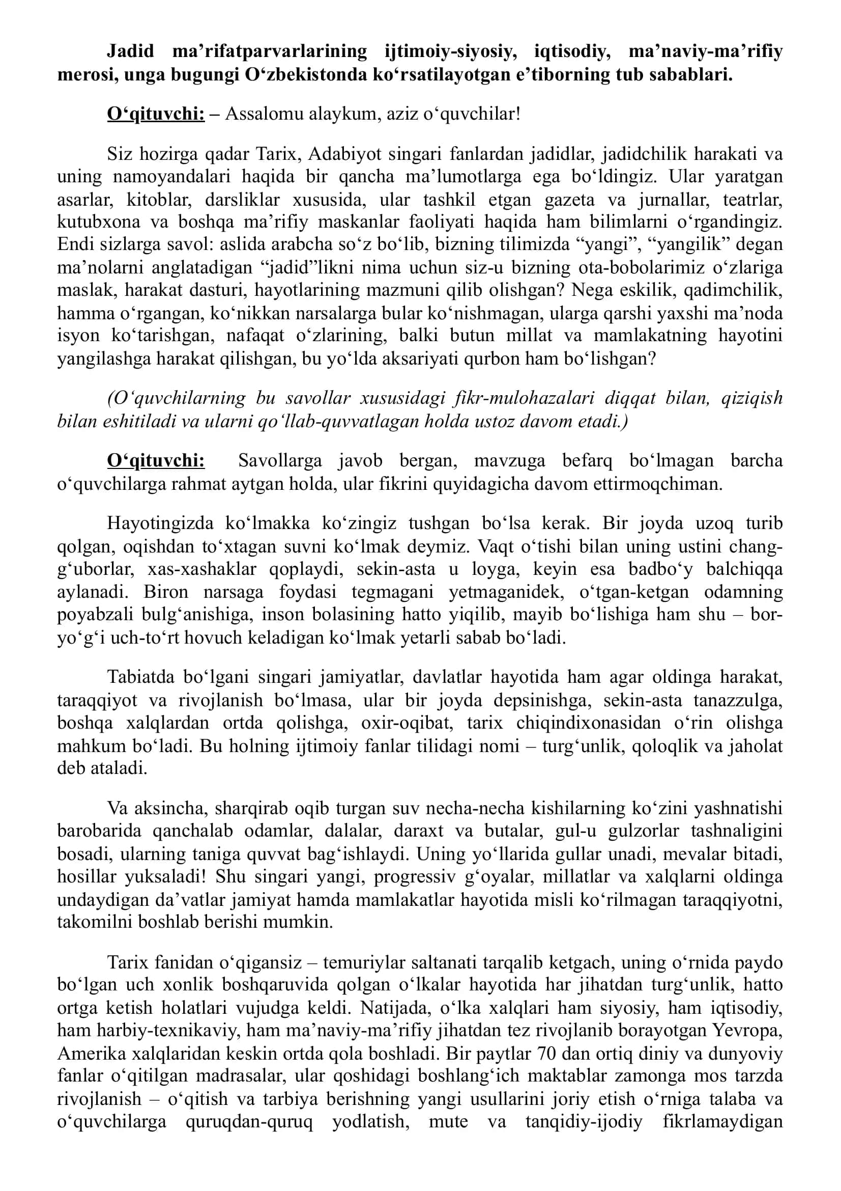Mavzu: “JADID BOBOLARIMIZ” 3