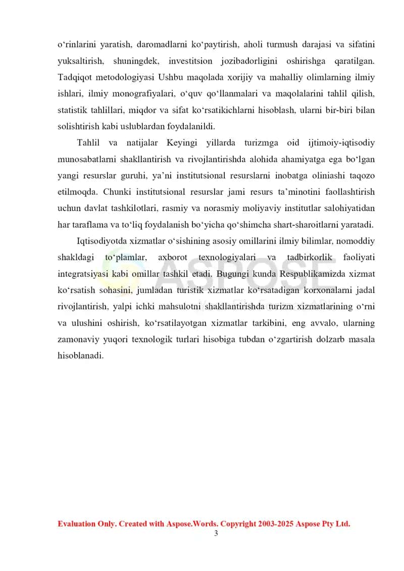 Xizmatlar sohasining iqtisodiy ko‘rsatkichlari 3