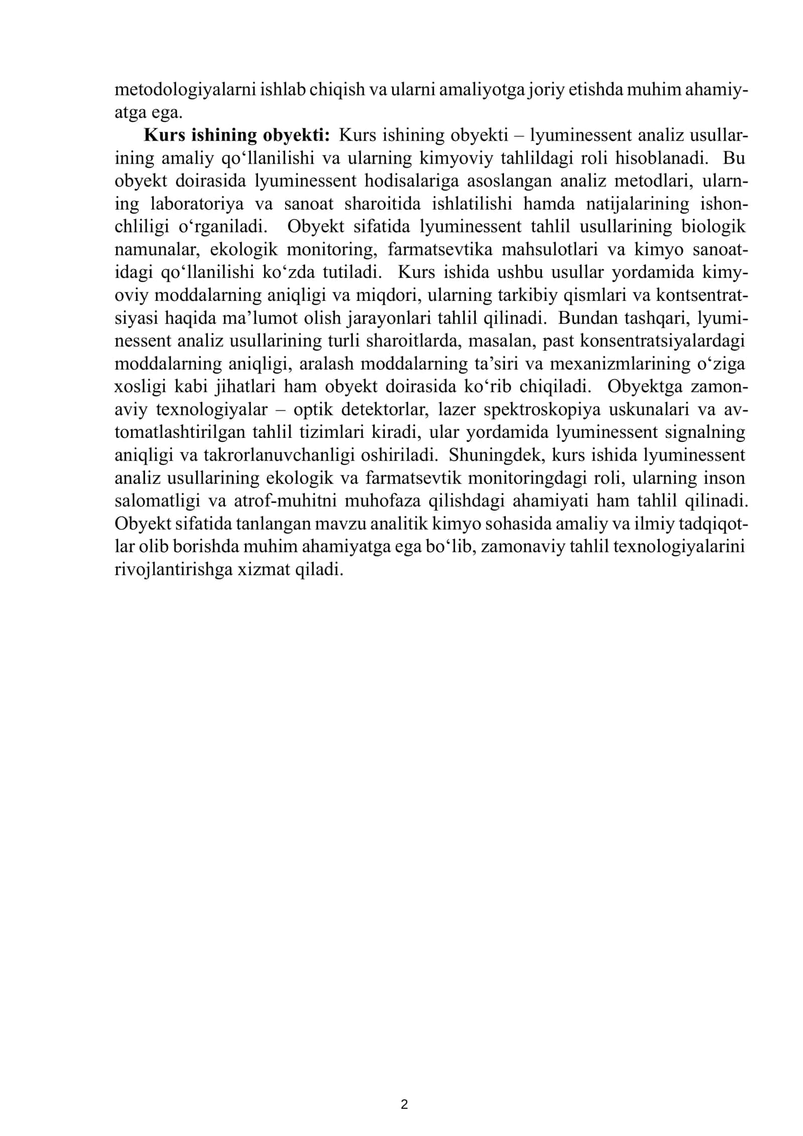 Lyuminessent analiz usullari 3