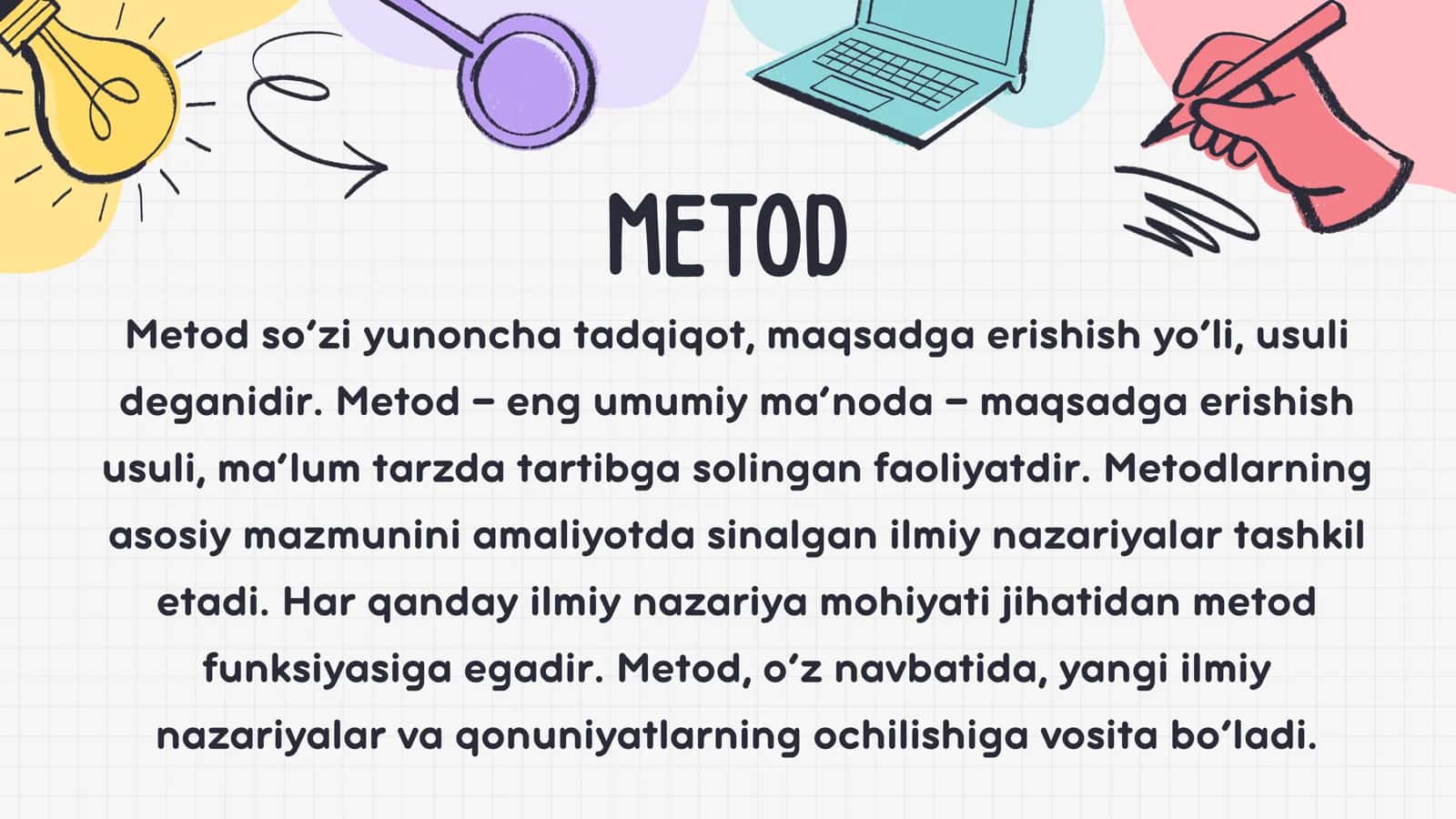 Ta'lim metodlari va ta'lim vositalari. Interfaol metodlar va ularni qoʻllash vositalari 3