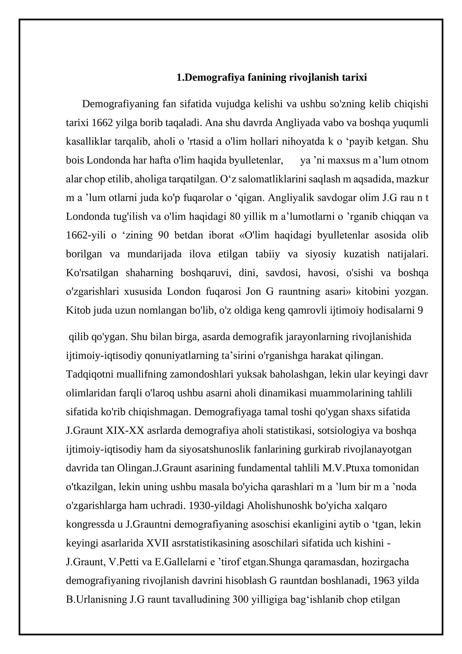 Demografik tadqiqotlar rivojlanish tarixi (2) 3