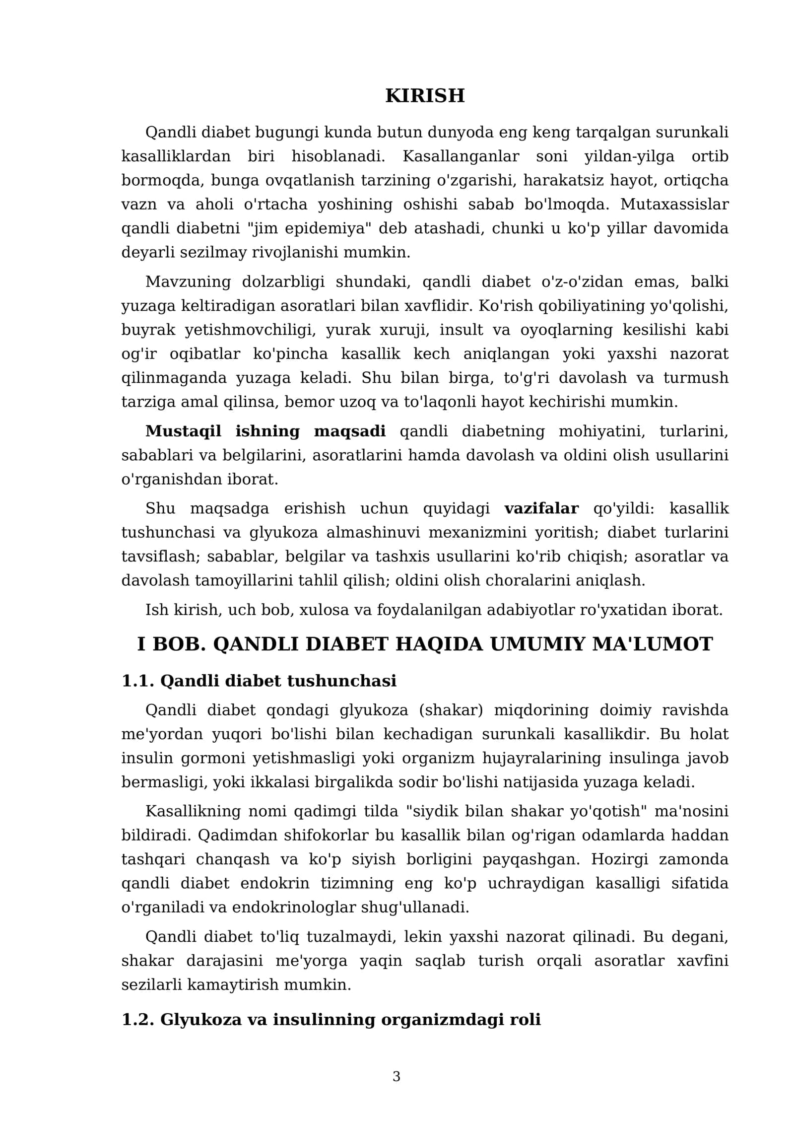 Qandli diabet kasalligi: sabablari, belgilari, asoratlari va davolash 3