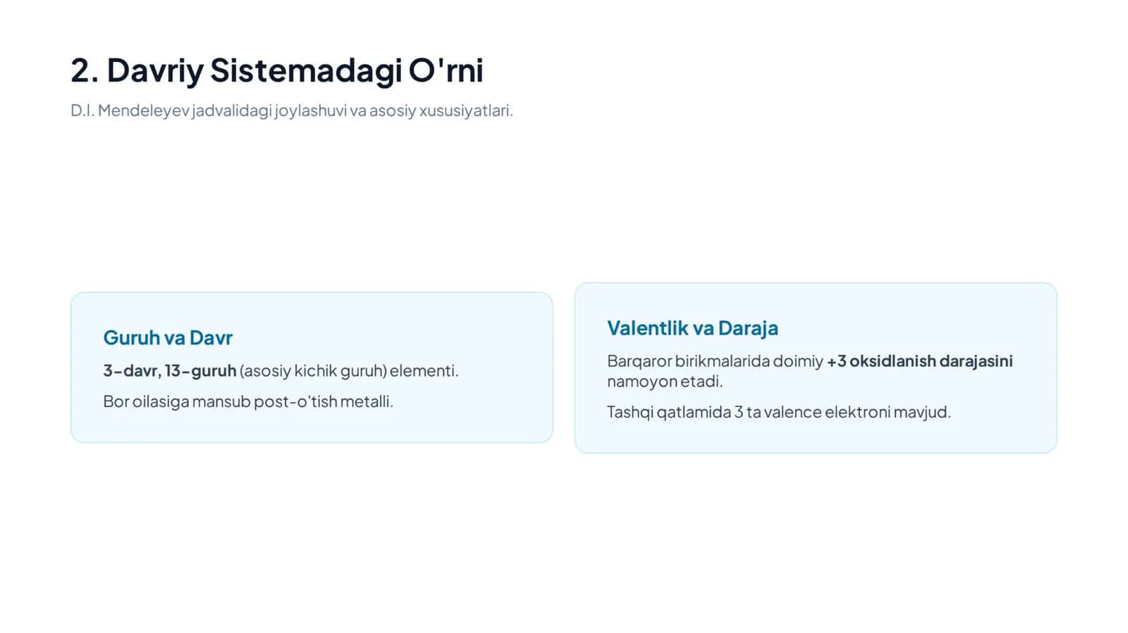 Alyuminiy elementi haqida taqdimot 3