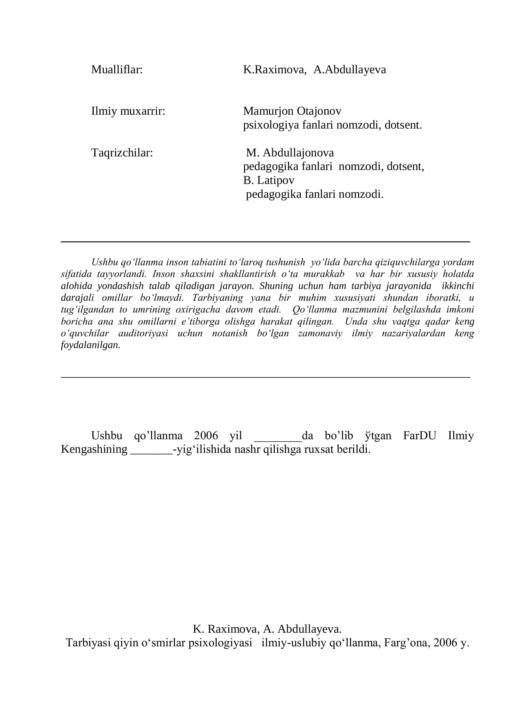 Tarbiyasi qiyin o‘smirlar psixologiyasi ilmiy-uslubiy qo‘llanma 3