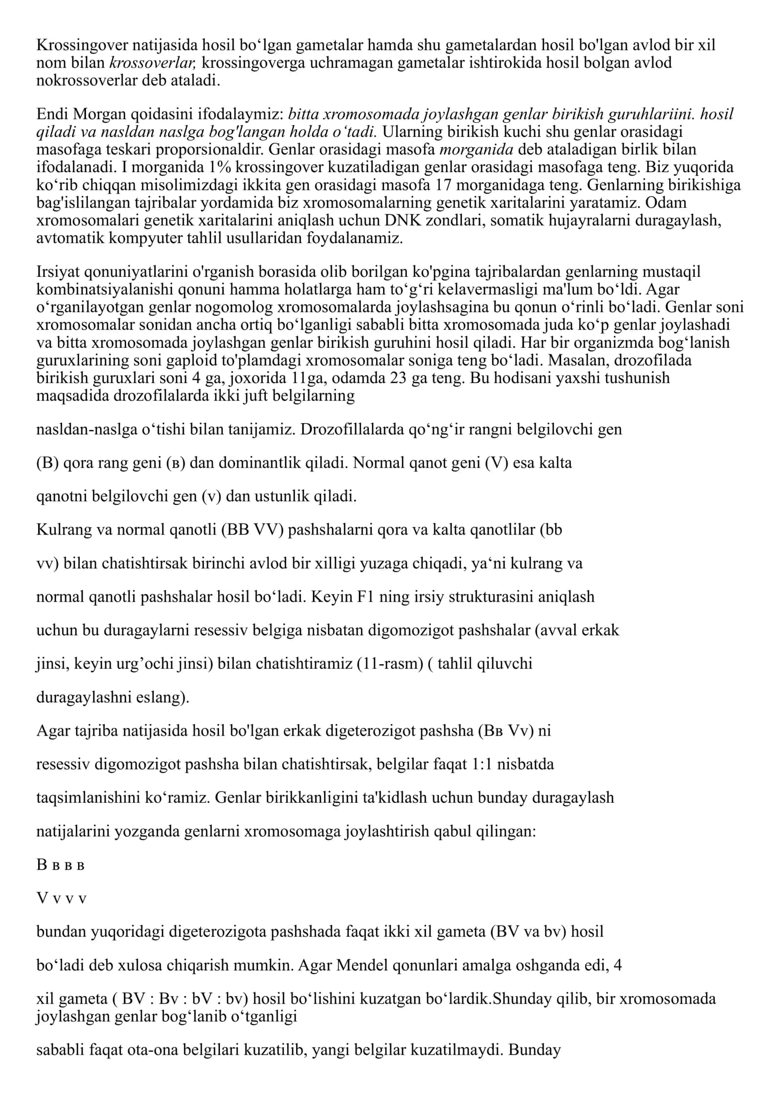 Genlarning birikkan holda irsiylanishi 3