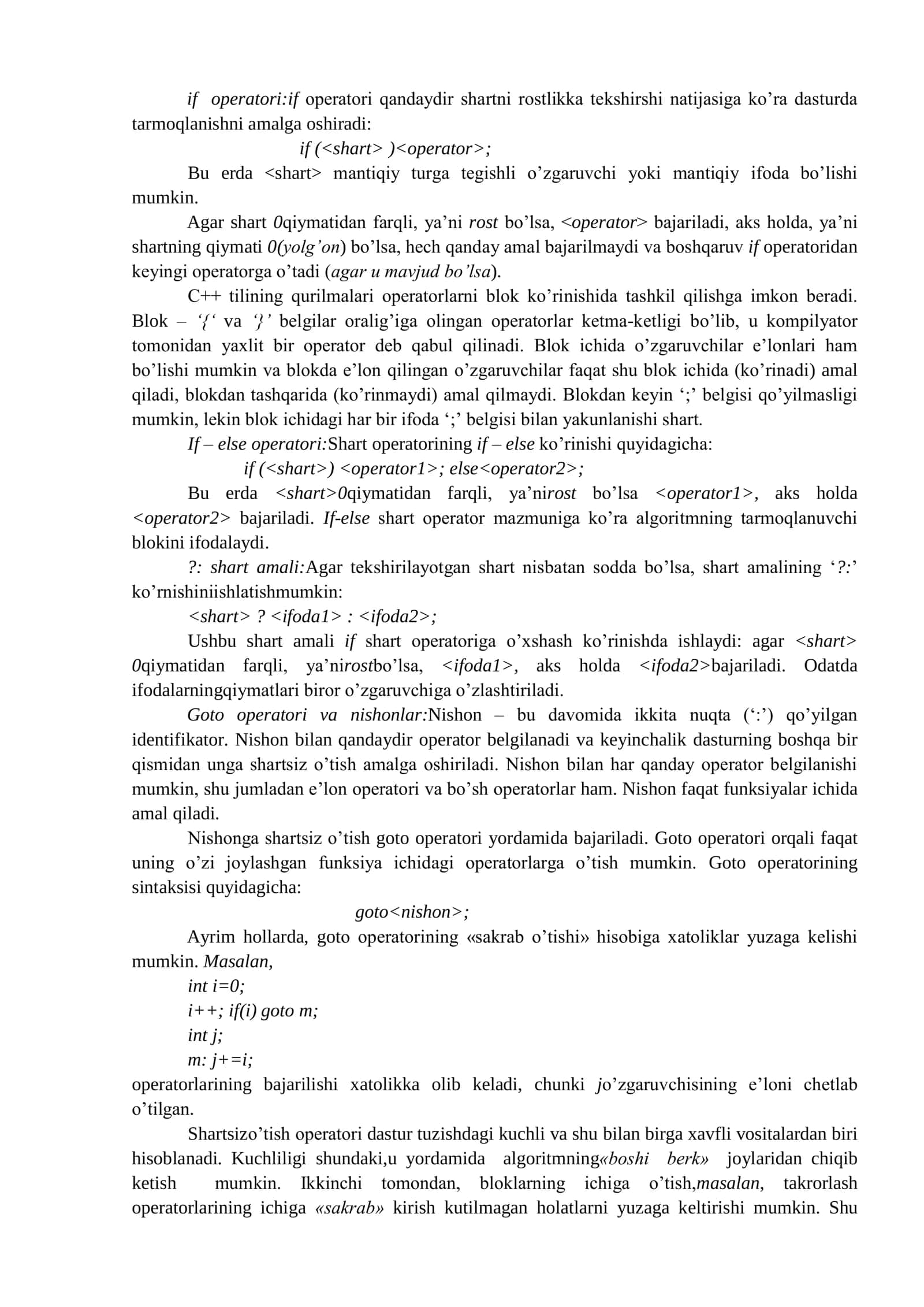 MANTIQIY DASTURLASH TEXNOLOGIYASI 3