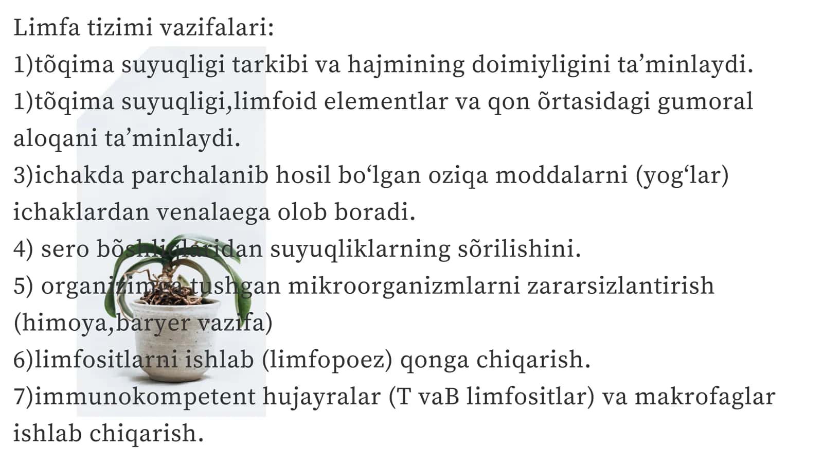 Limfa va uning tizimi azolari va ularning yoshga qarab oʻzgarishi 3