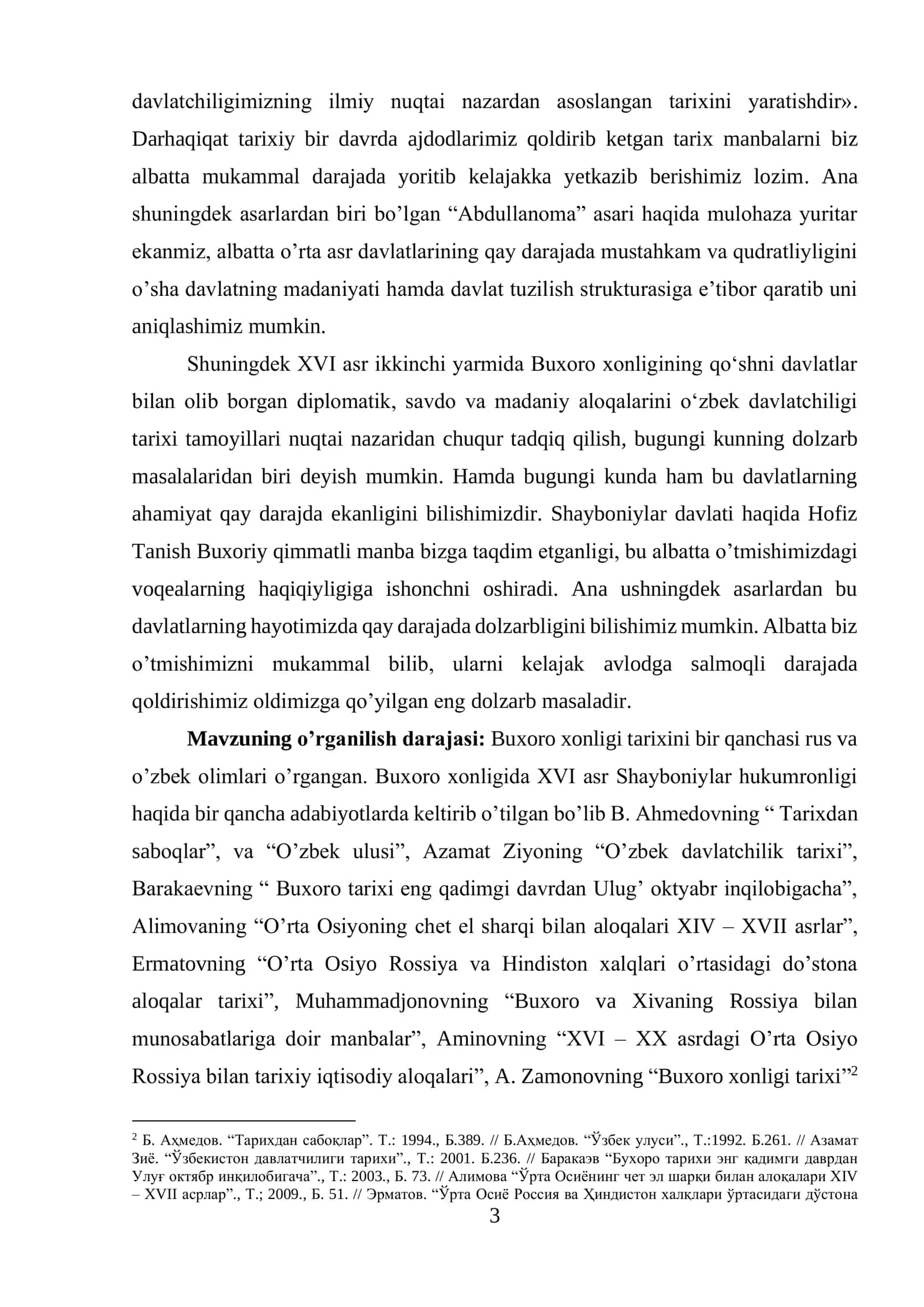 Hofiz Tanish Buxoriyning hayoti va “Abdullanoma” asarining yaratilish tarixi va Abdullaxon II davrida Buxoro xonligi ijtimoiy –siyosiy hayoti 3