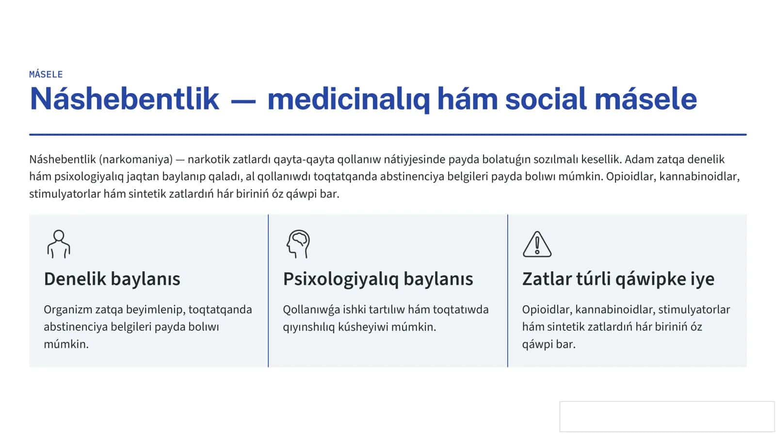 Náshebentlik hám onıń unamsız aqıbetleri 3