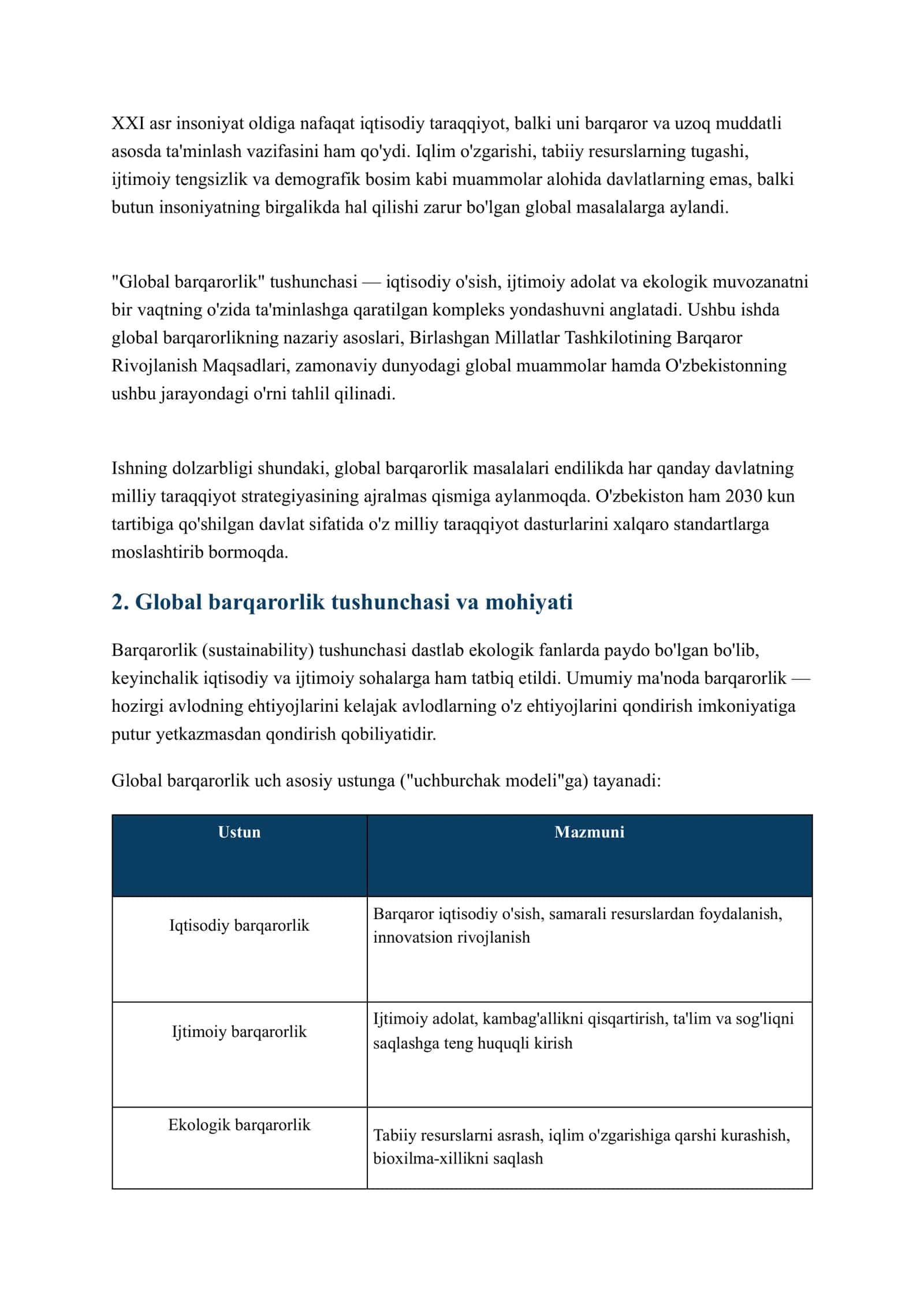 Global barqarorlik va barqaror rivojlanish 3