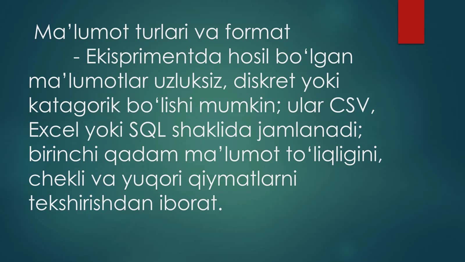 Ekispriment natijalariga 3