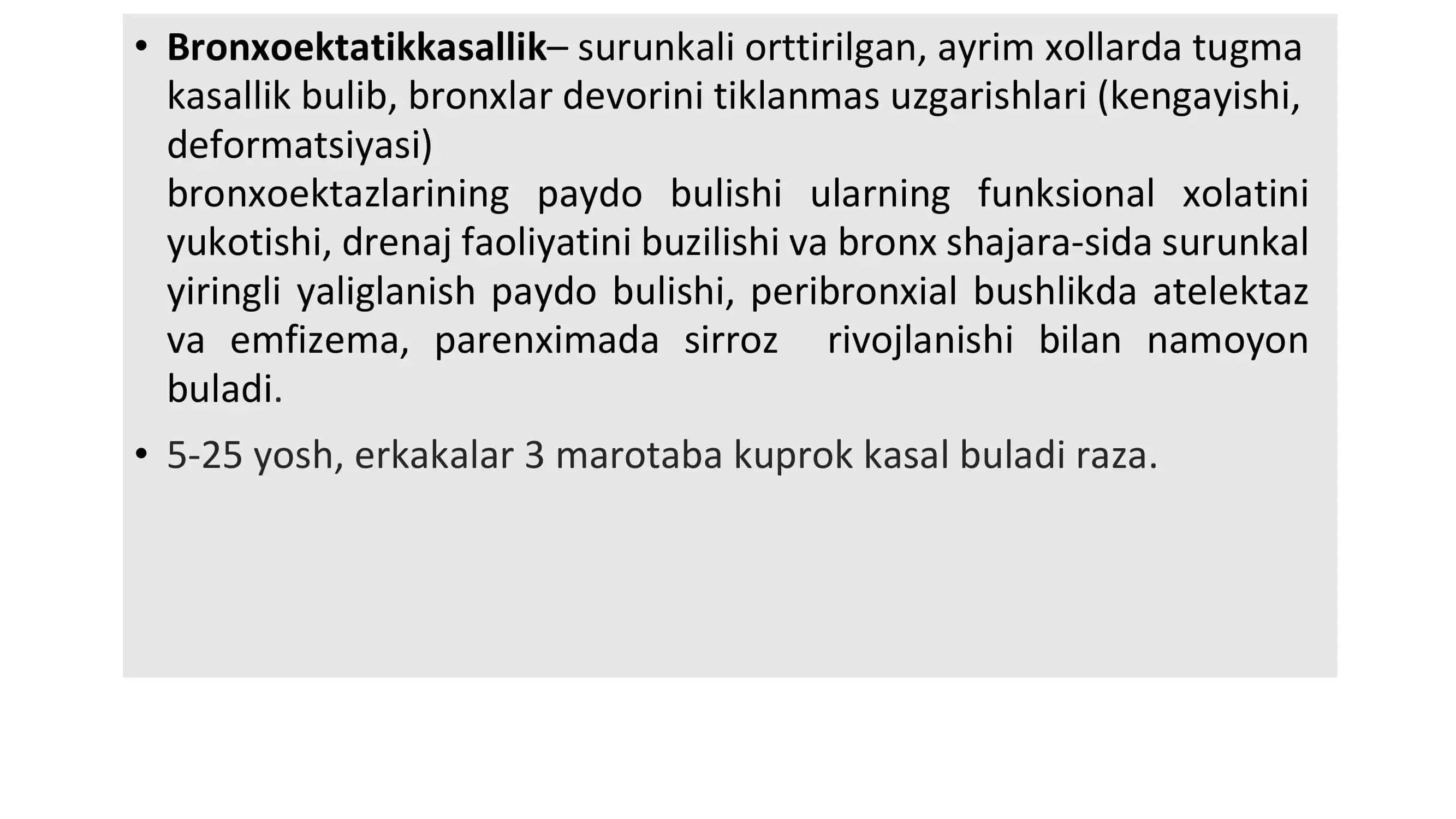 Bronxoektatikkasallik 3