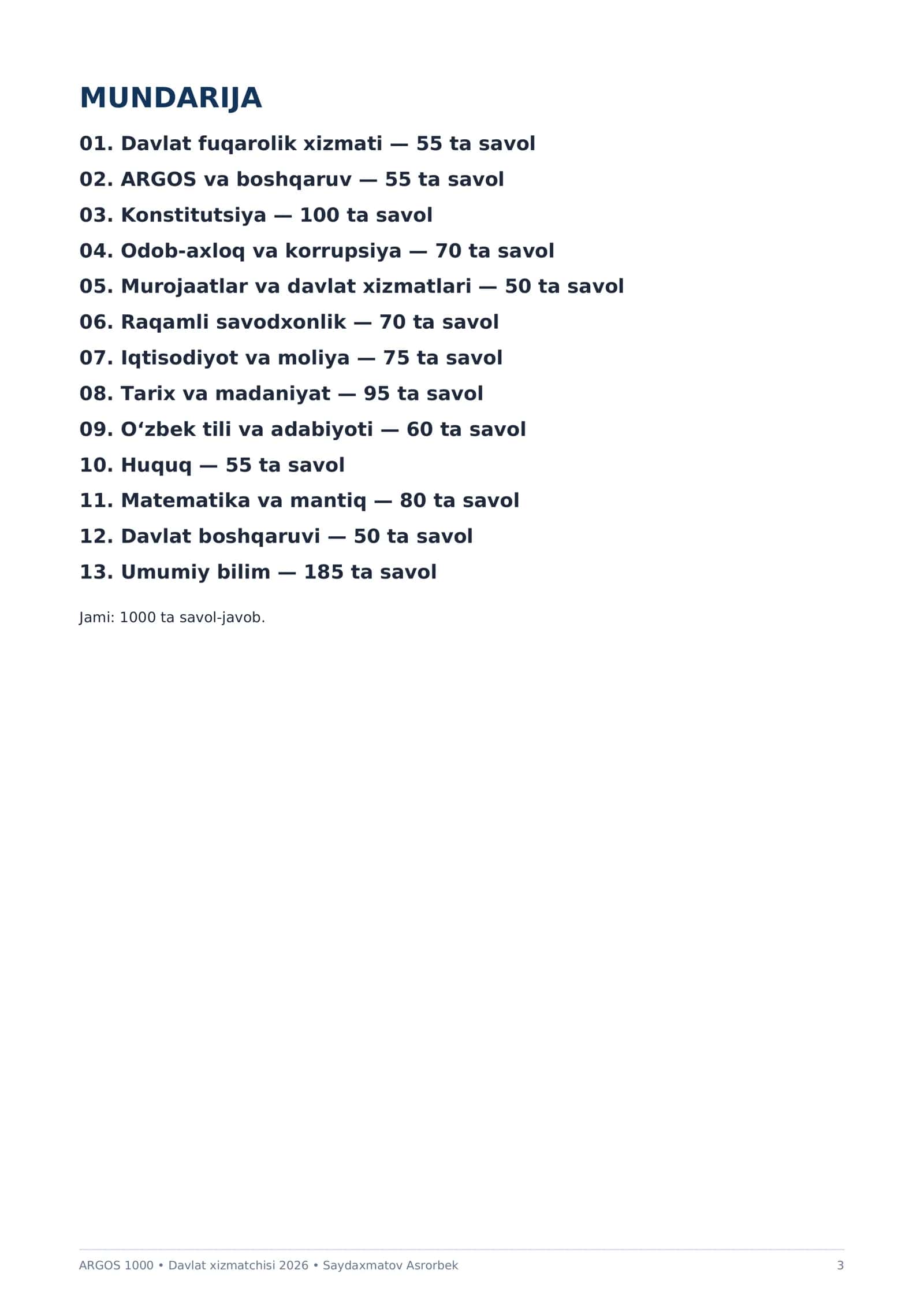 ARGOS 1000 test (davlat hizmatchisi) 3