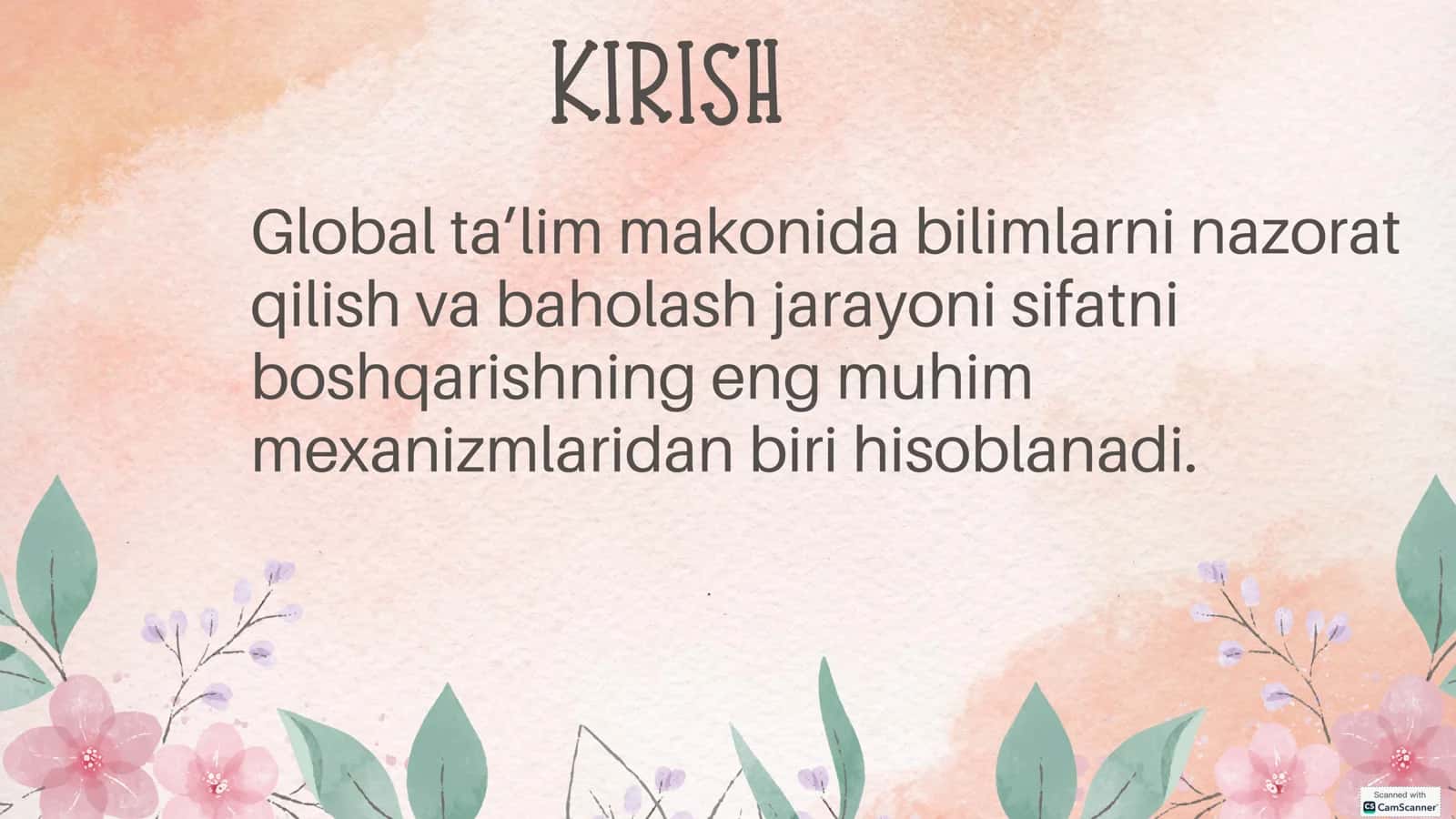 RIVOJLANGAN MAMLAKATLAR BILIM TIZIMINI NAZORAT QILISH VA BAHOLASHNING ZAMONAVIY KO'RINISHLARI 3