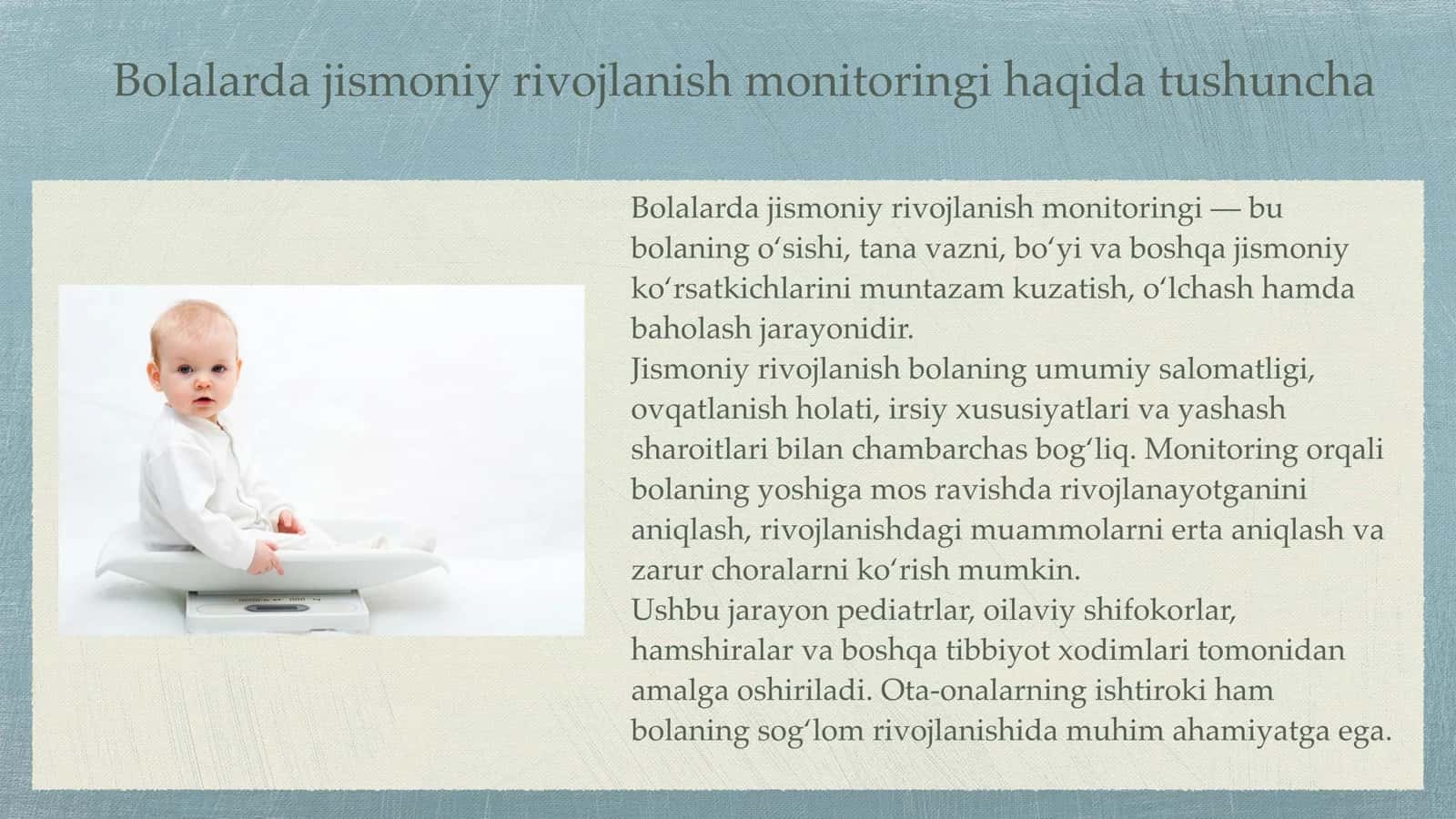 Bolalarda jismoniy rivojlanish monitoringi 3