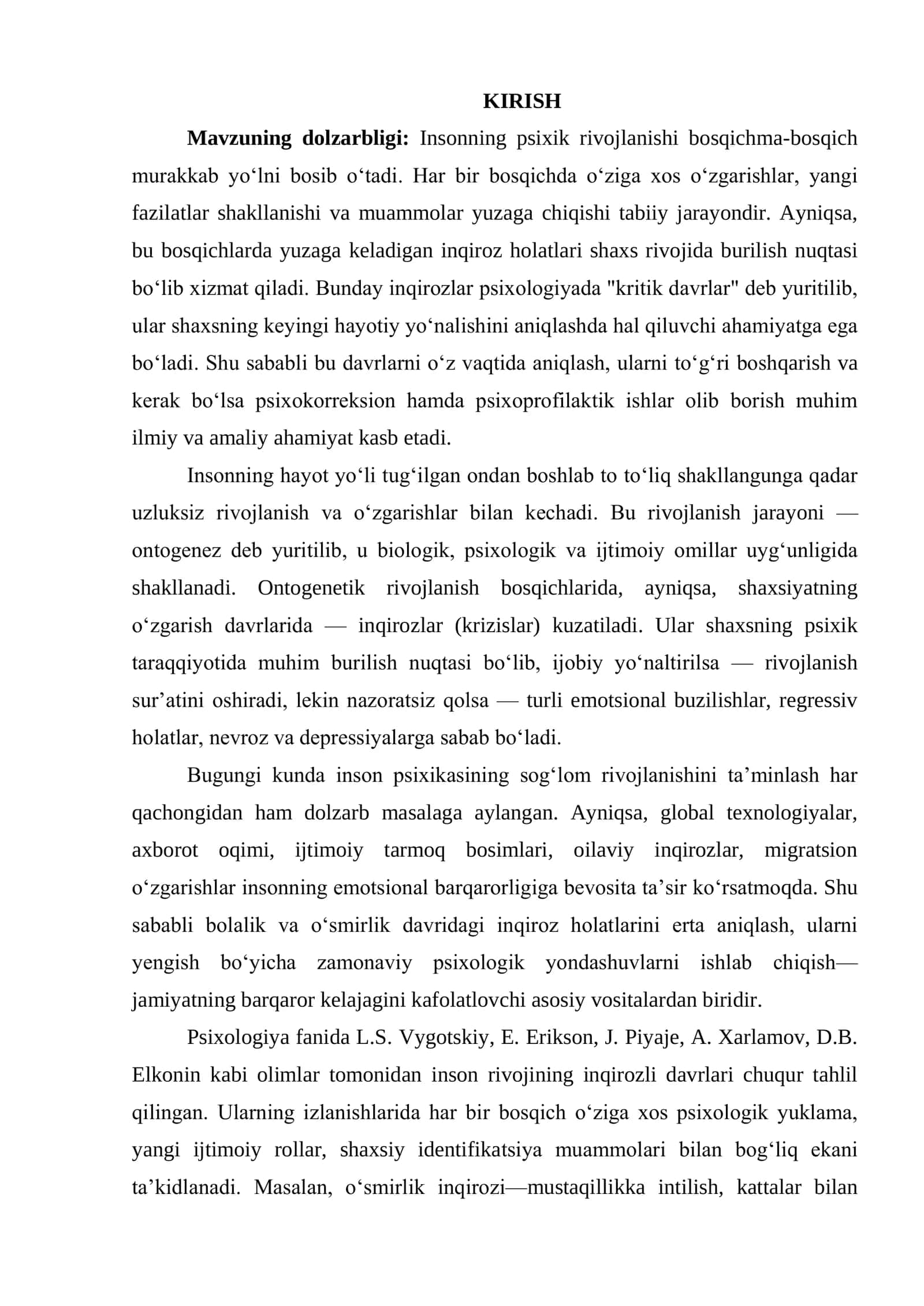 ONTOGENETIK TARAQQIYOT DAVRIDA INQIROZ PSIXOKORREKSIYASI VA PSIXOPROFILAKTIKASI 3