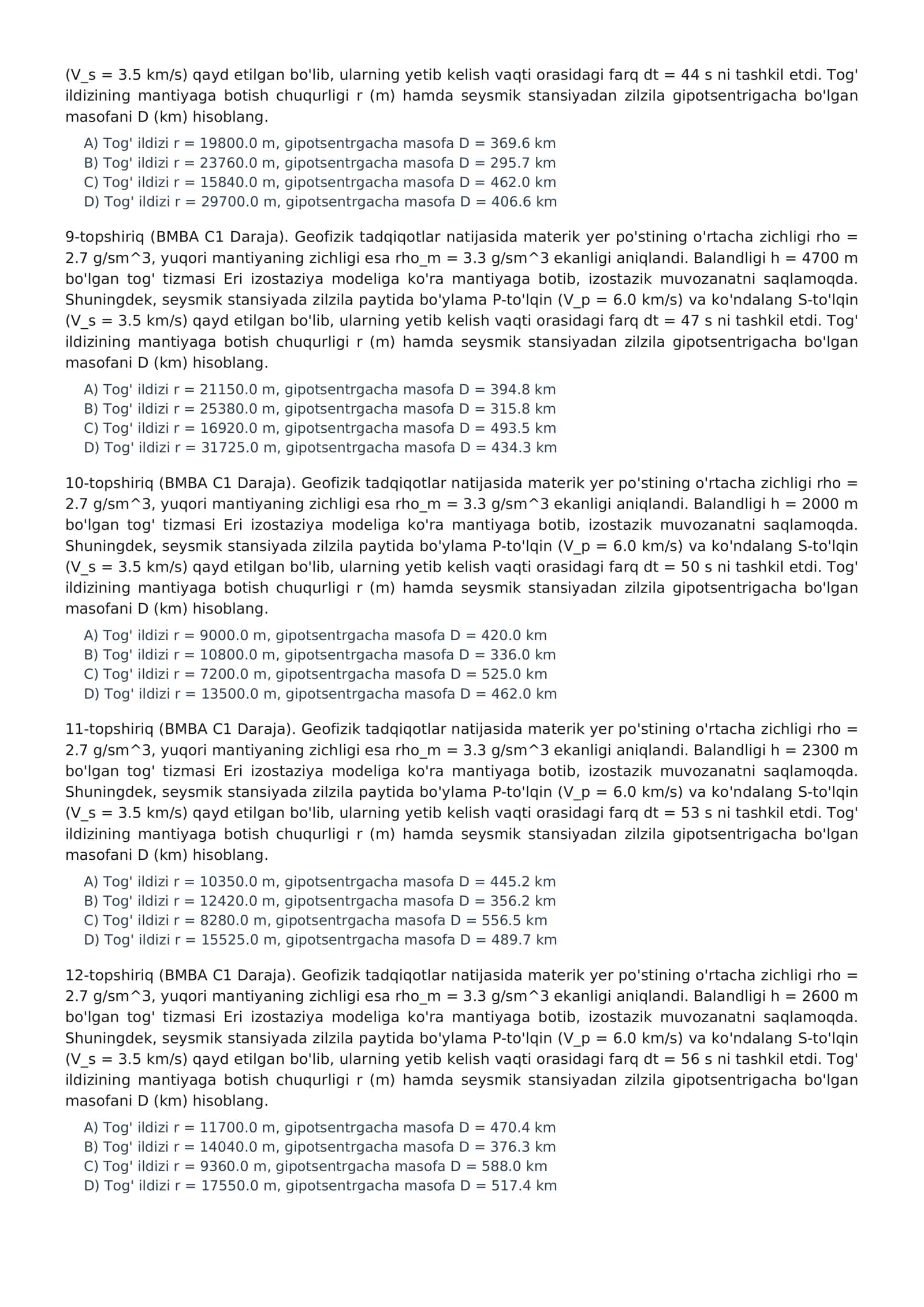GEOGRAFIYA — MILLIY SERTIFIKAT (BMBA C1 & iGEO LEVEL) 3