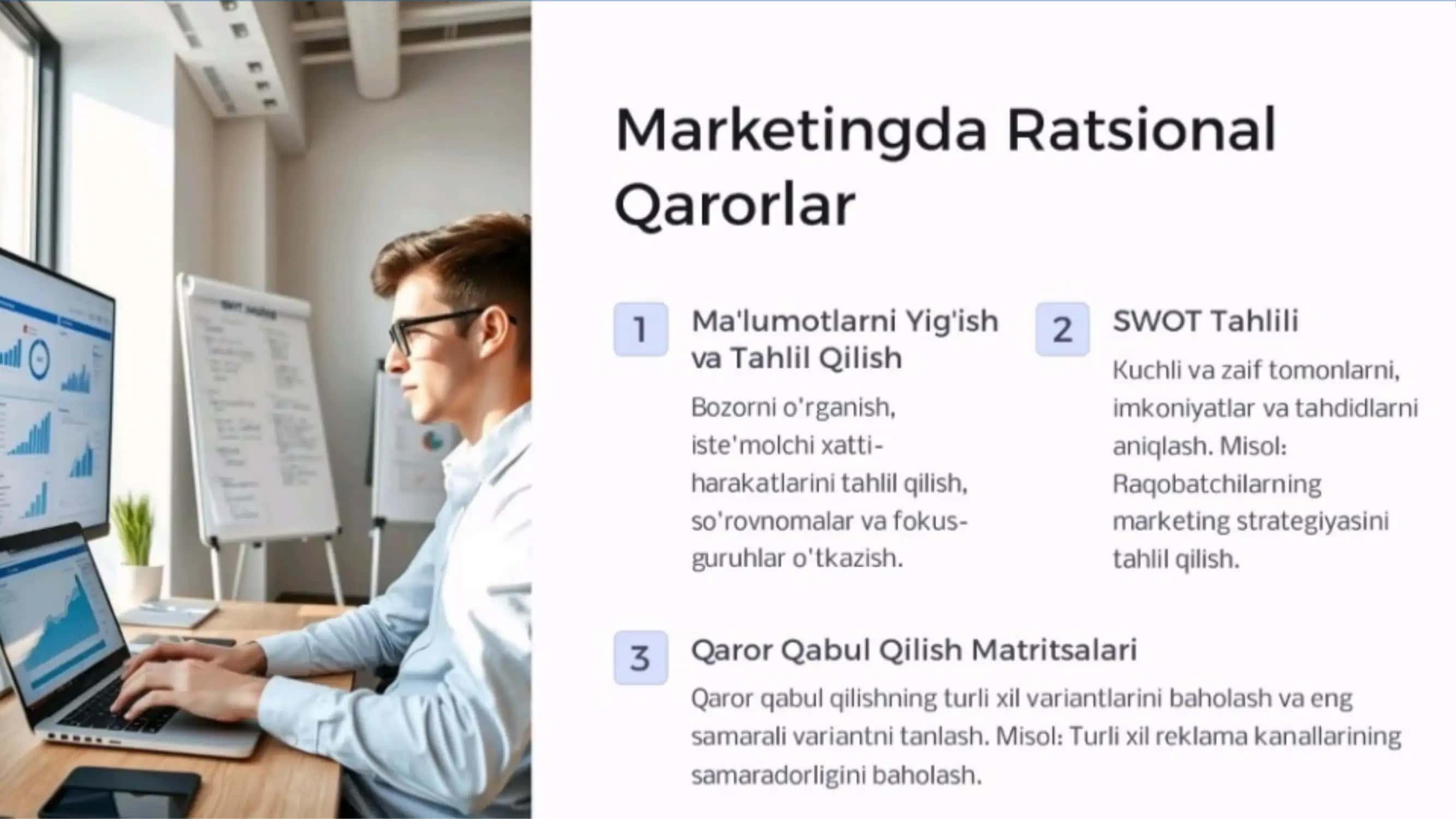 QAROR QABUL QILISH: TURLARI VA MARKETINGDAGI AHAMIYATI 3
